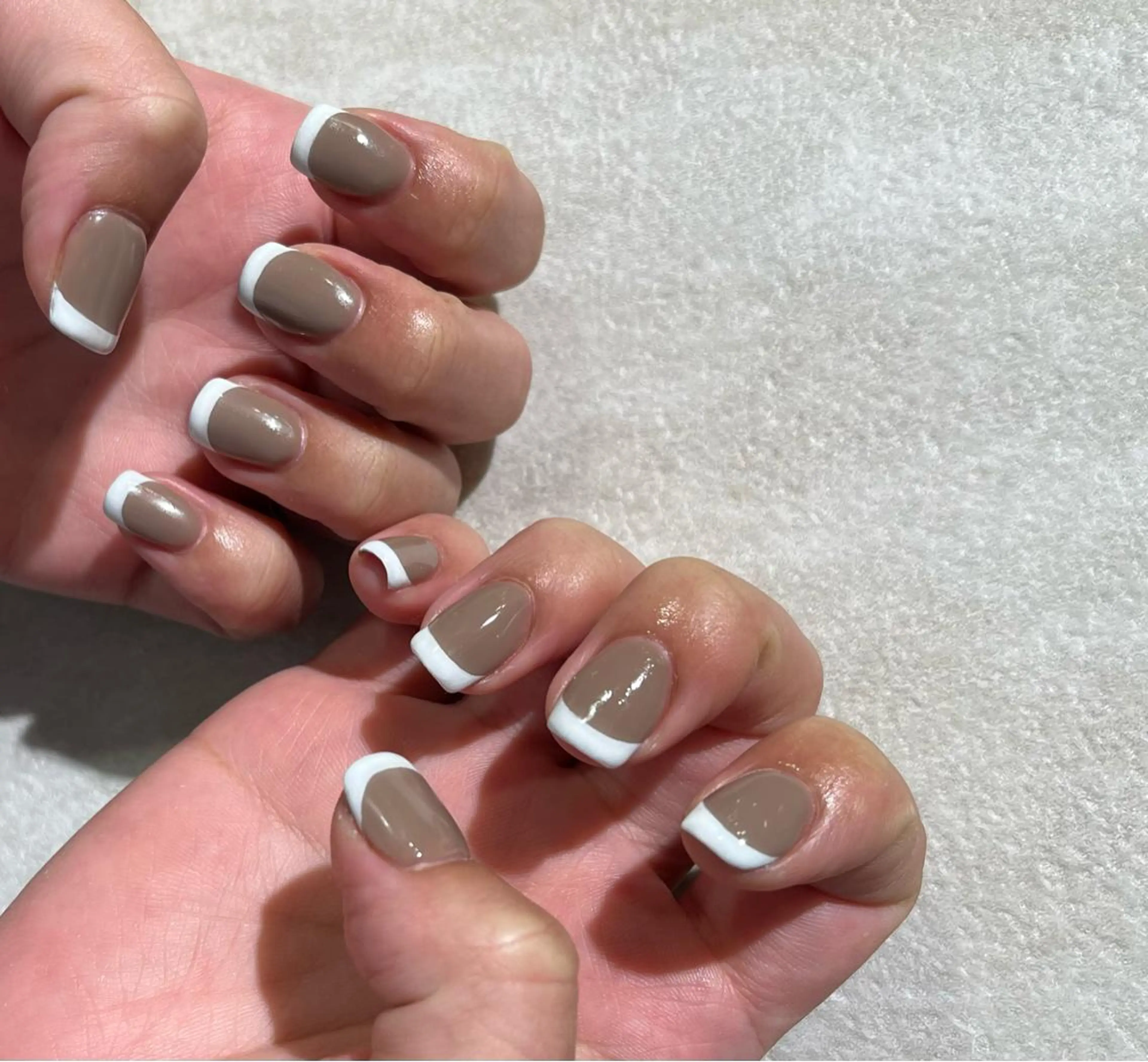 ネイル フレンチネイル 小川 奈々花のネイルデザイン