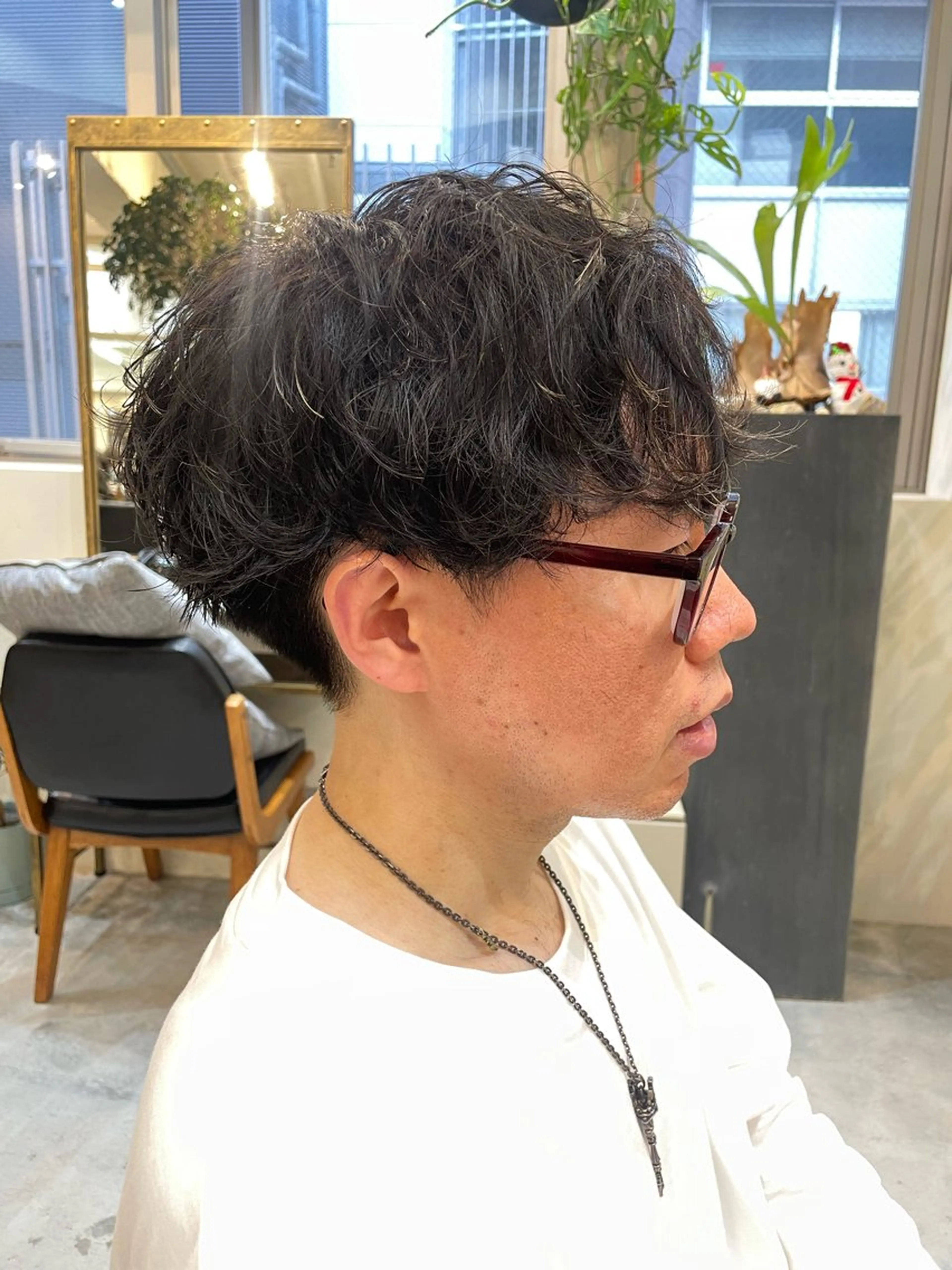 パーマ メンズ レイヤーカット大人気 💛吉田百花のヘアスタイル