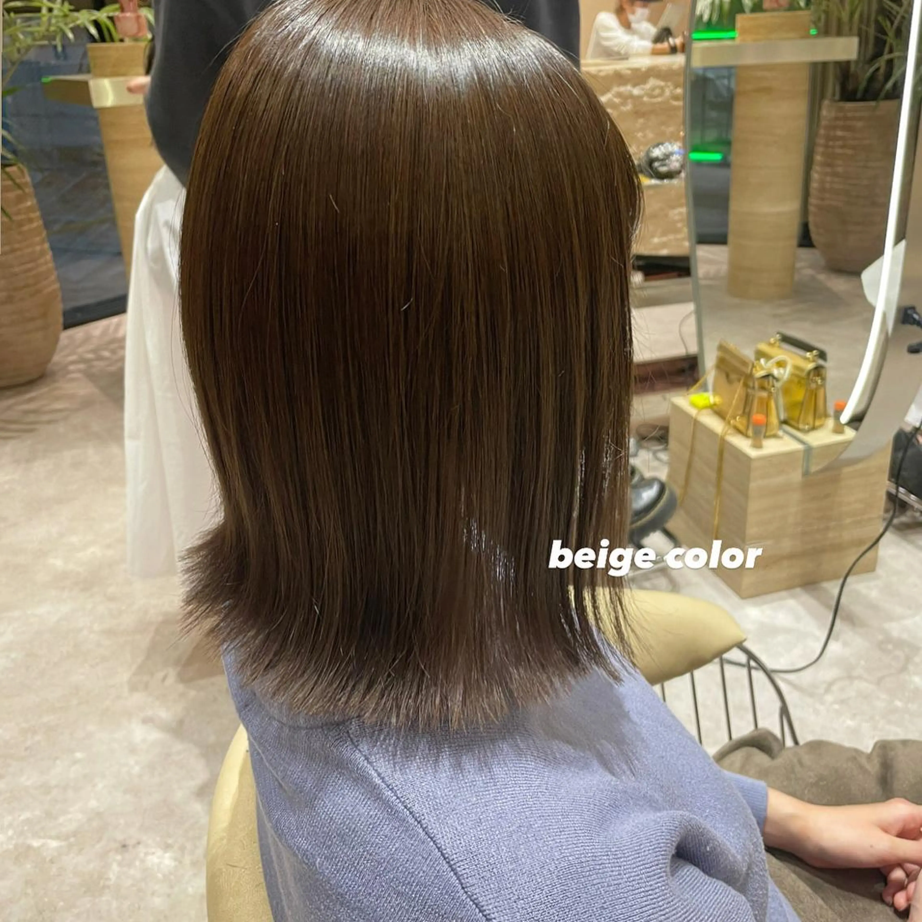 ミディアム 切りっぱなしロブ HAVANA MIZUKIのヘアスタイル