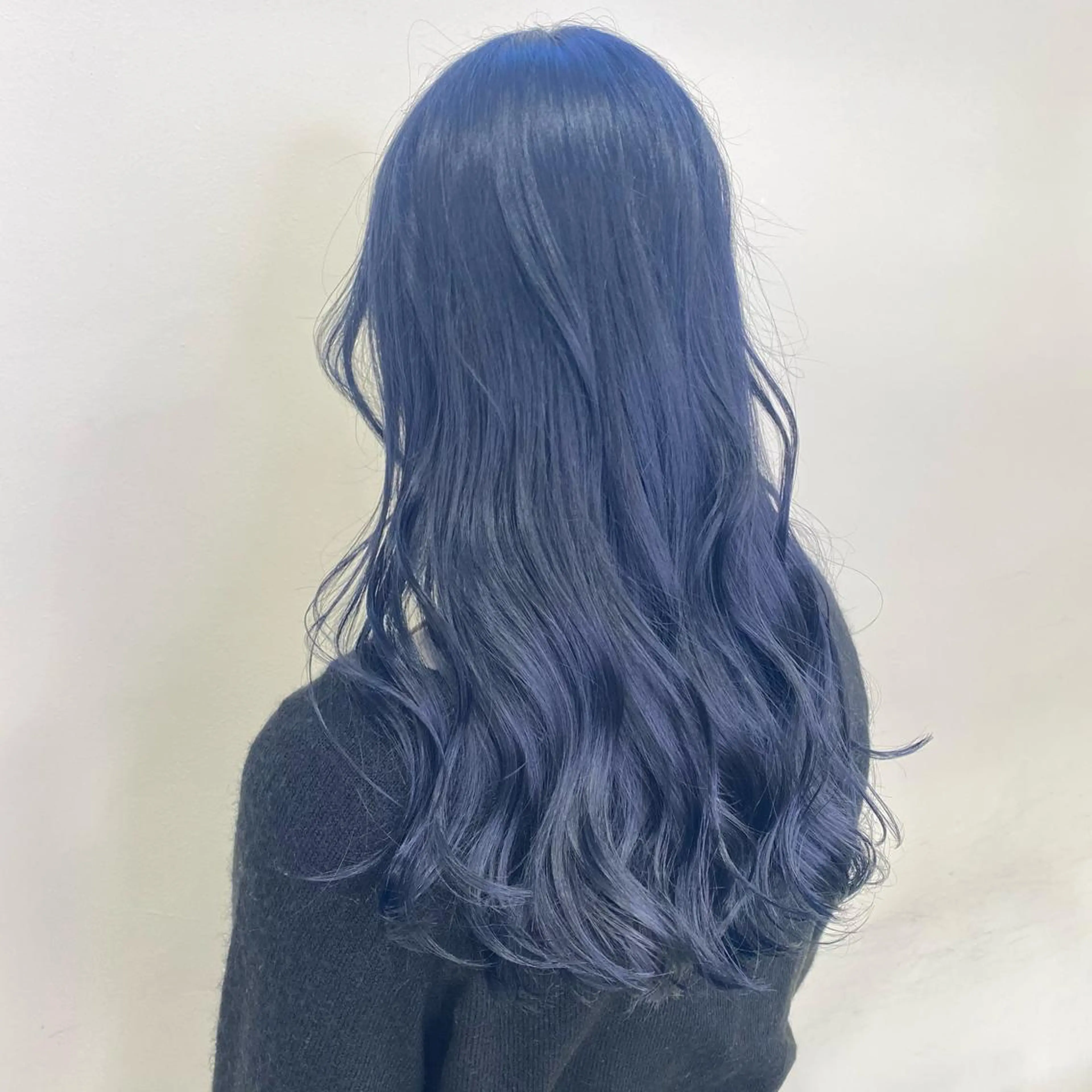 セミロング ヘアカラー ダウンパーマ🇰🇷 毛流れパーマ【かな】のヘアスタイル