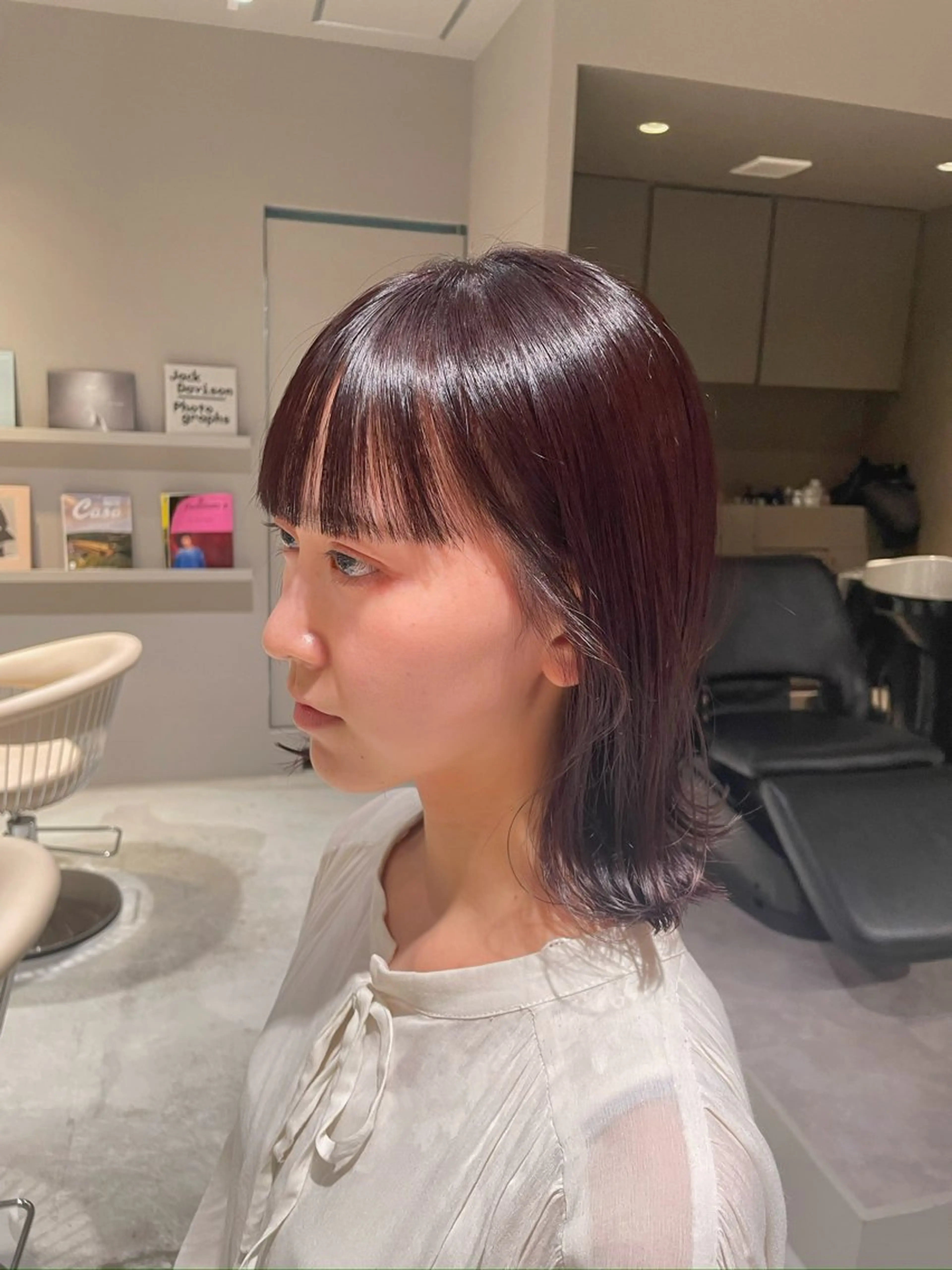 ミディアム カラー IDEN AND TITY所属・ショートモデル募集 yukakoのヘアスタイル