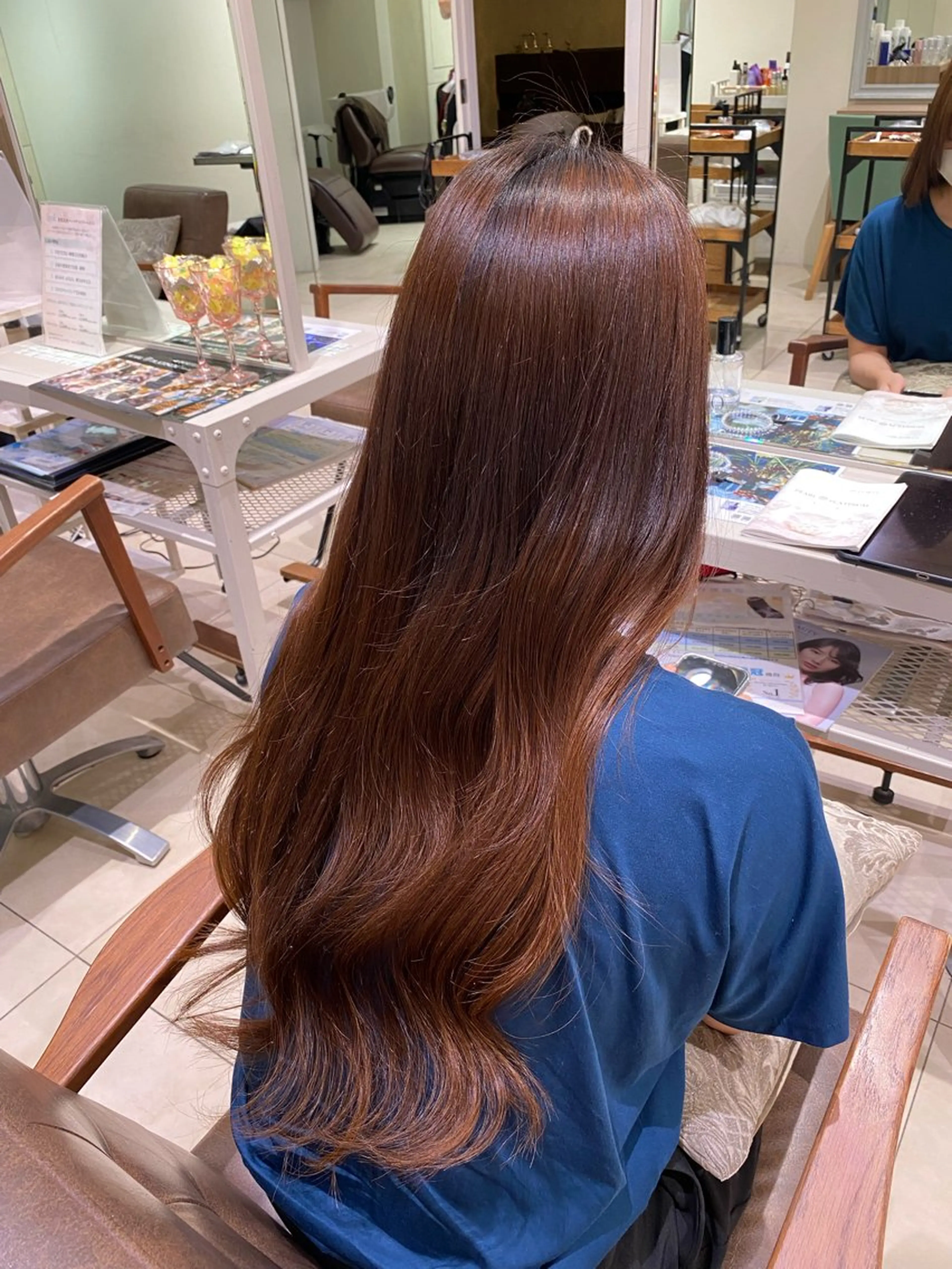 ロング トリートメント 暖色カラー🍒ヘア セット🎀✨Ainaのヘアスタイル