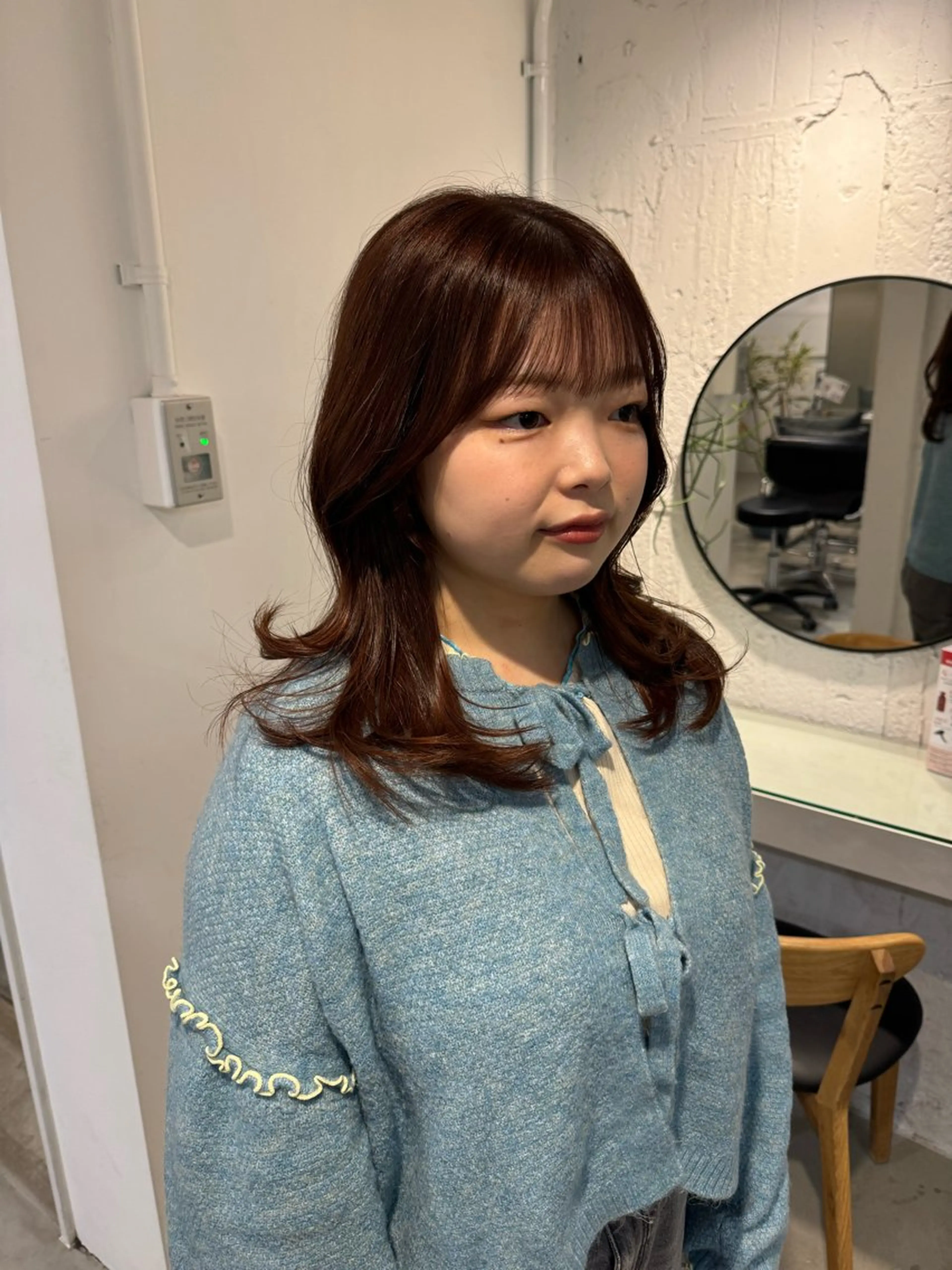 セミロング 顔周りcut・ご相談 ＝新宿しずく🇰🇷のヘアスタイル