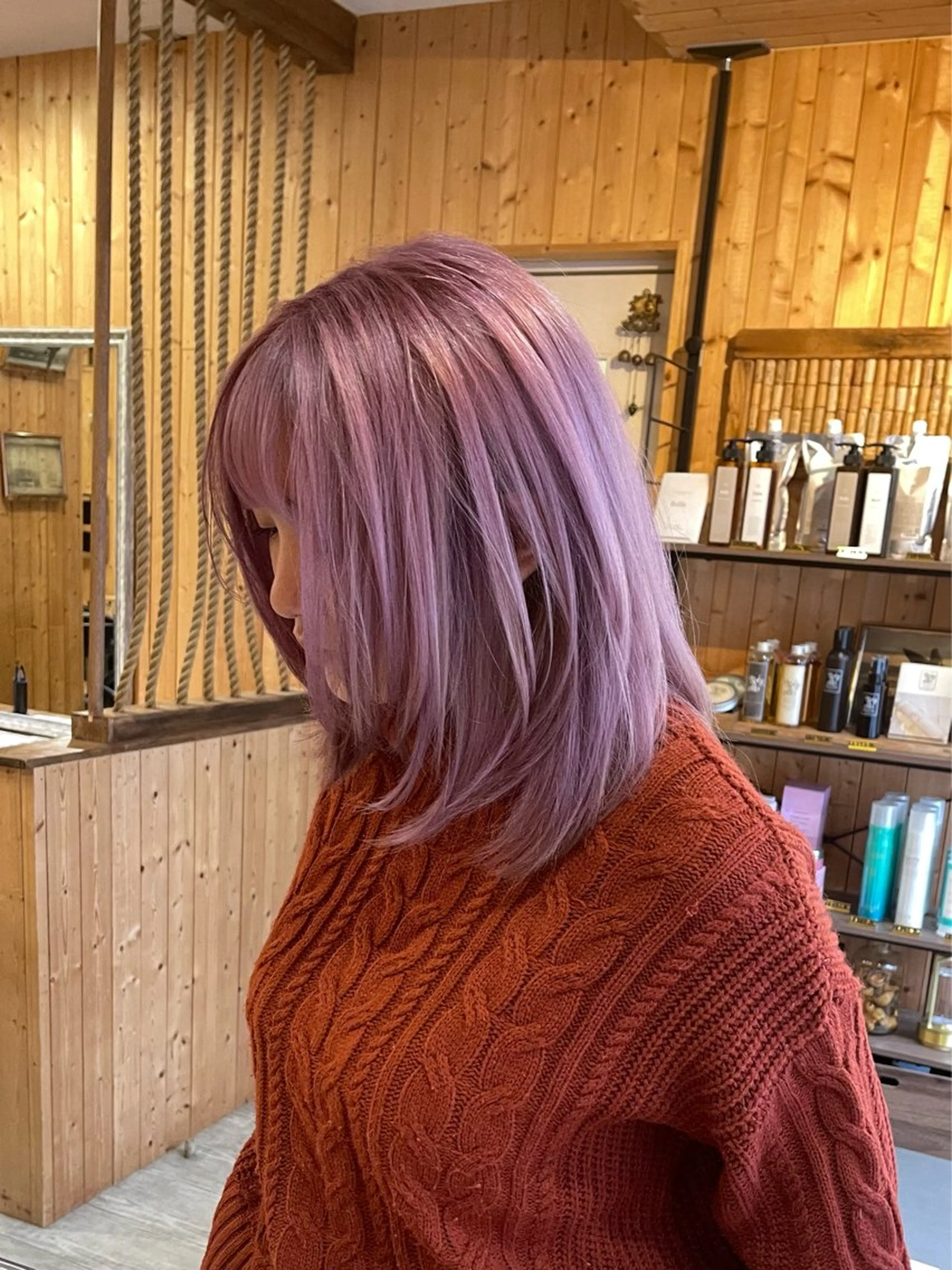ミディアム カット ヘアカラー 谷山銀二郎/ 副店長のヘアスタイル
