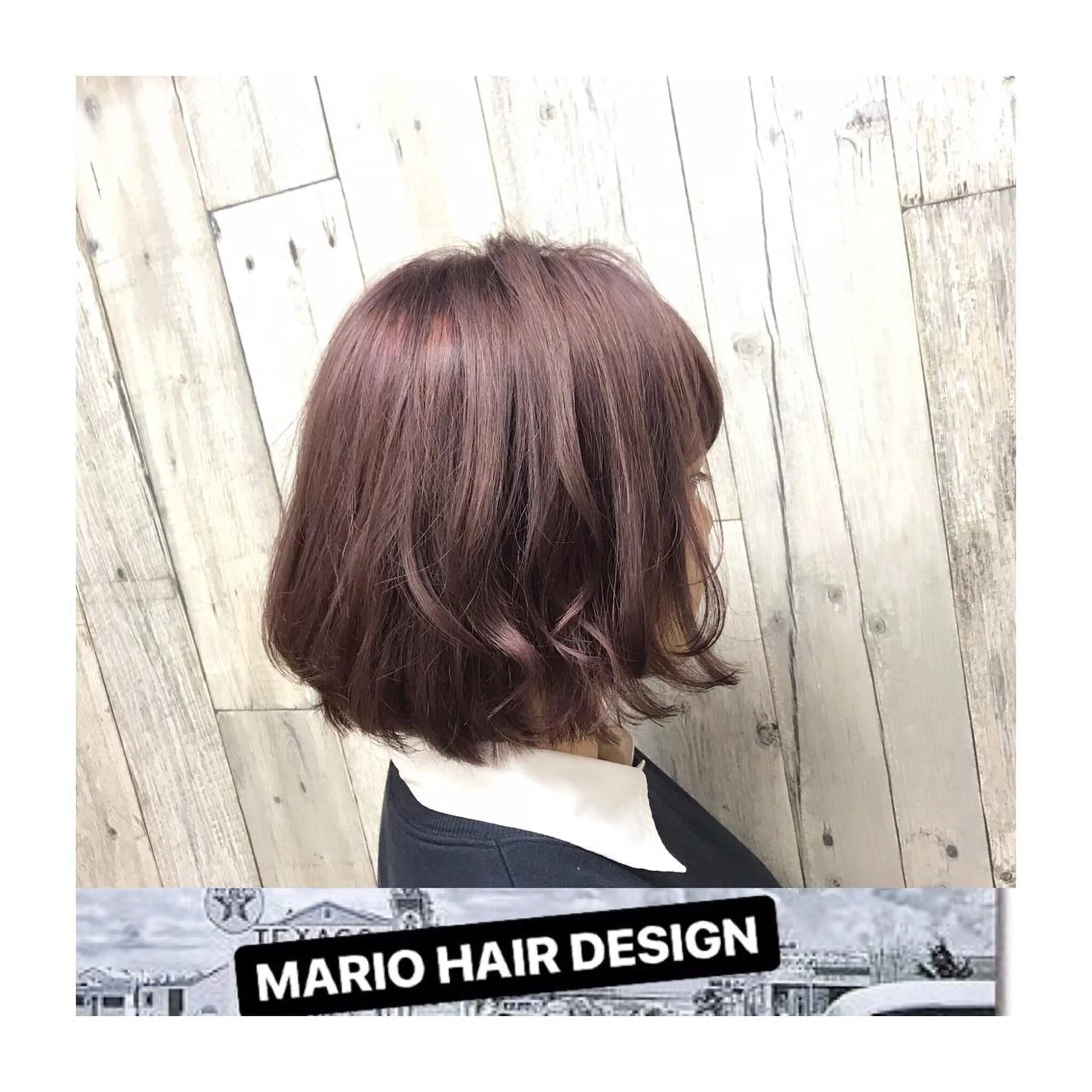 ミディアム カラー パーマ ヘアアレンジ メンズ キッズ メンズハイトーン グレージュ ハイトーンカラー パープルカラー パープルグレージュ Forest. -髪質改善-のヘアスタイル