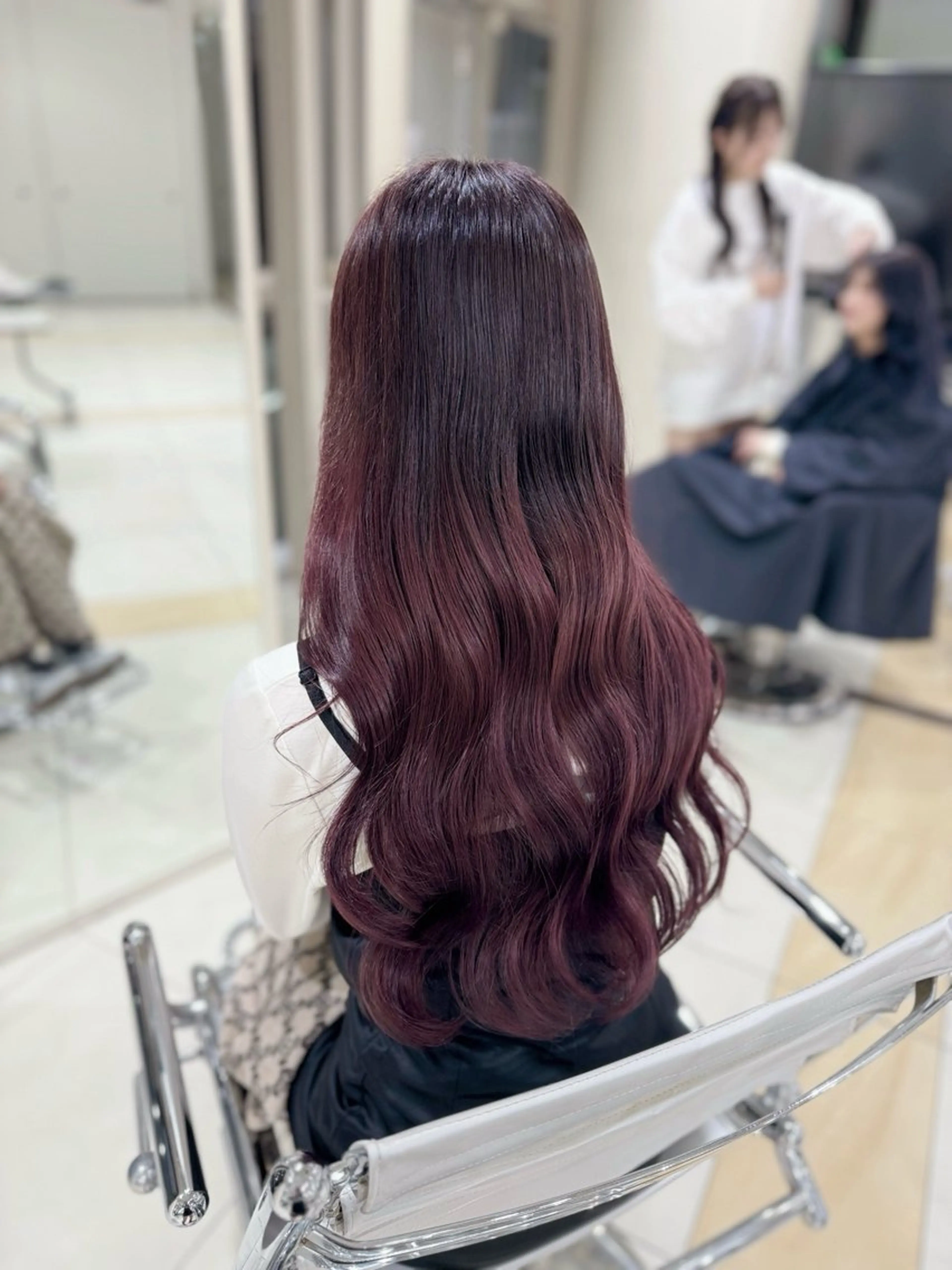 ロング カラー ピンクカラー ヘアカラー costes 今井芽依のヘアスタイル