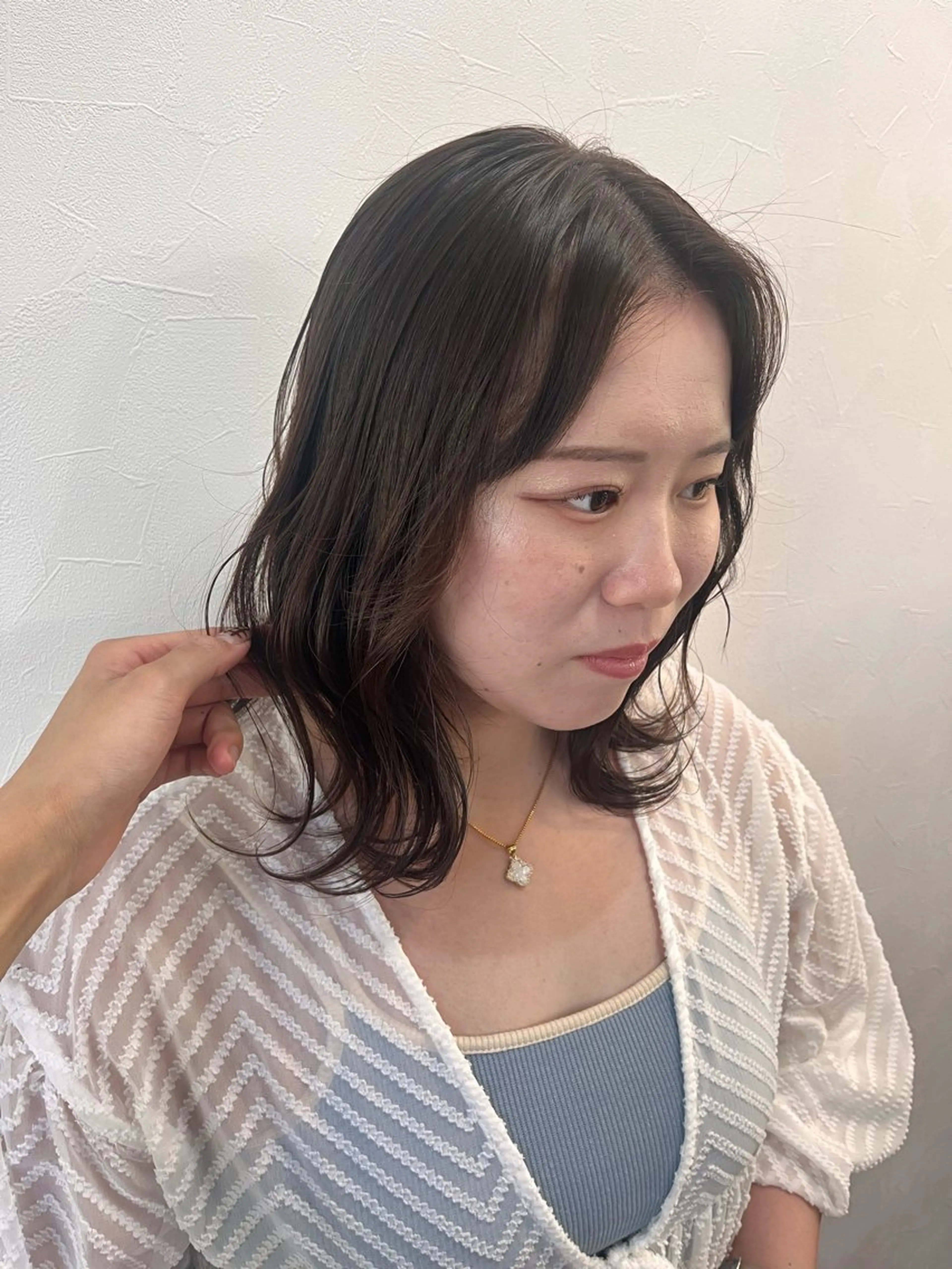 セミロング カラー ヘアカラー 💠西山果琳💠 マツパモデル募集のヘアスタイル