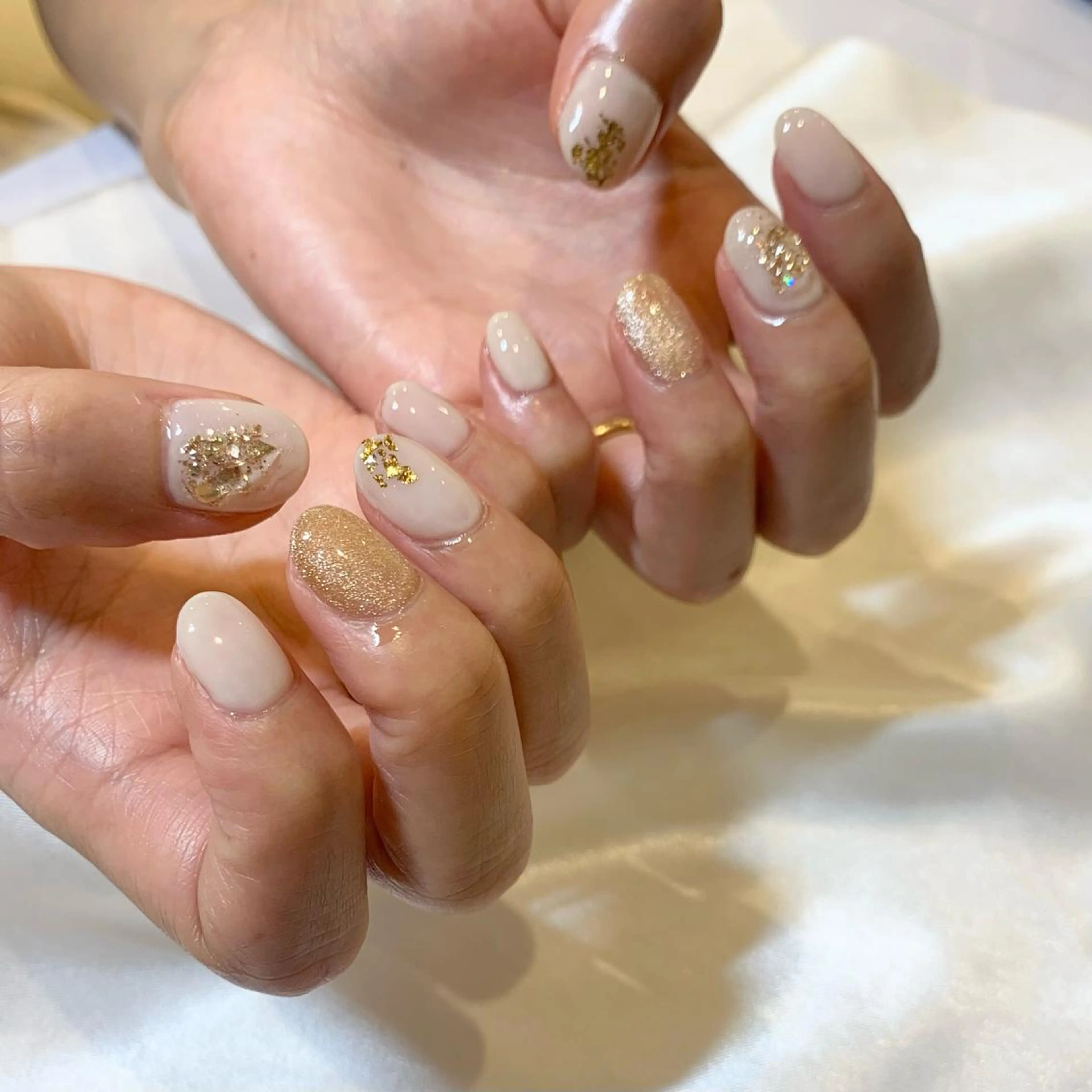 ネイル アートネイル ニュアンスネイル ショートネイル ui nailのネイルデザイン