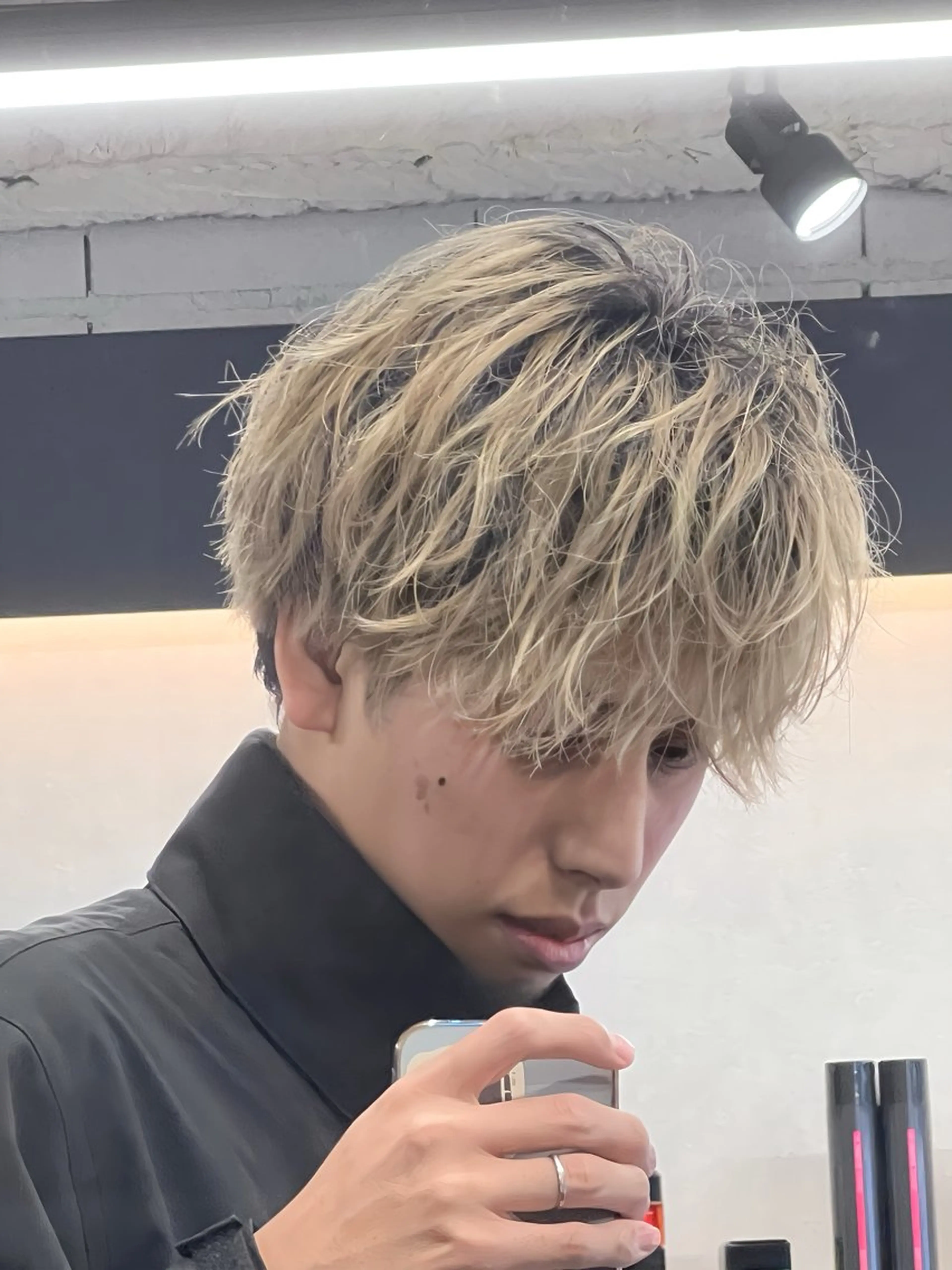 ショート カラー ヘアカラー 【メンズ特化】玉貞 健太のヘアスタイル
