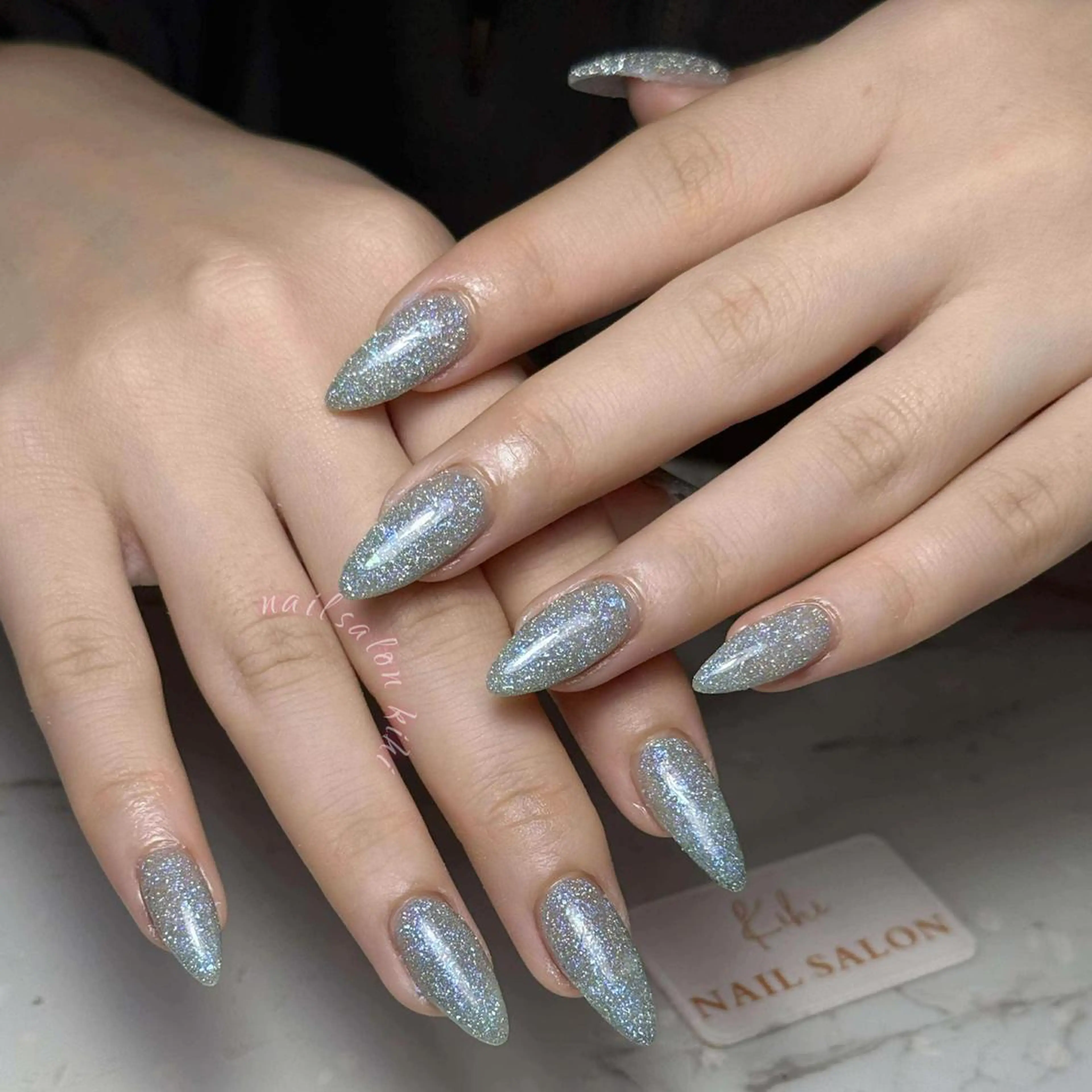 ネイル ハンドネイル ユリ🎀長さだし/ パラジェル/持ち込みのネイルデザイン