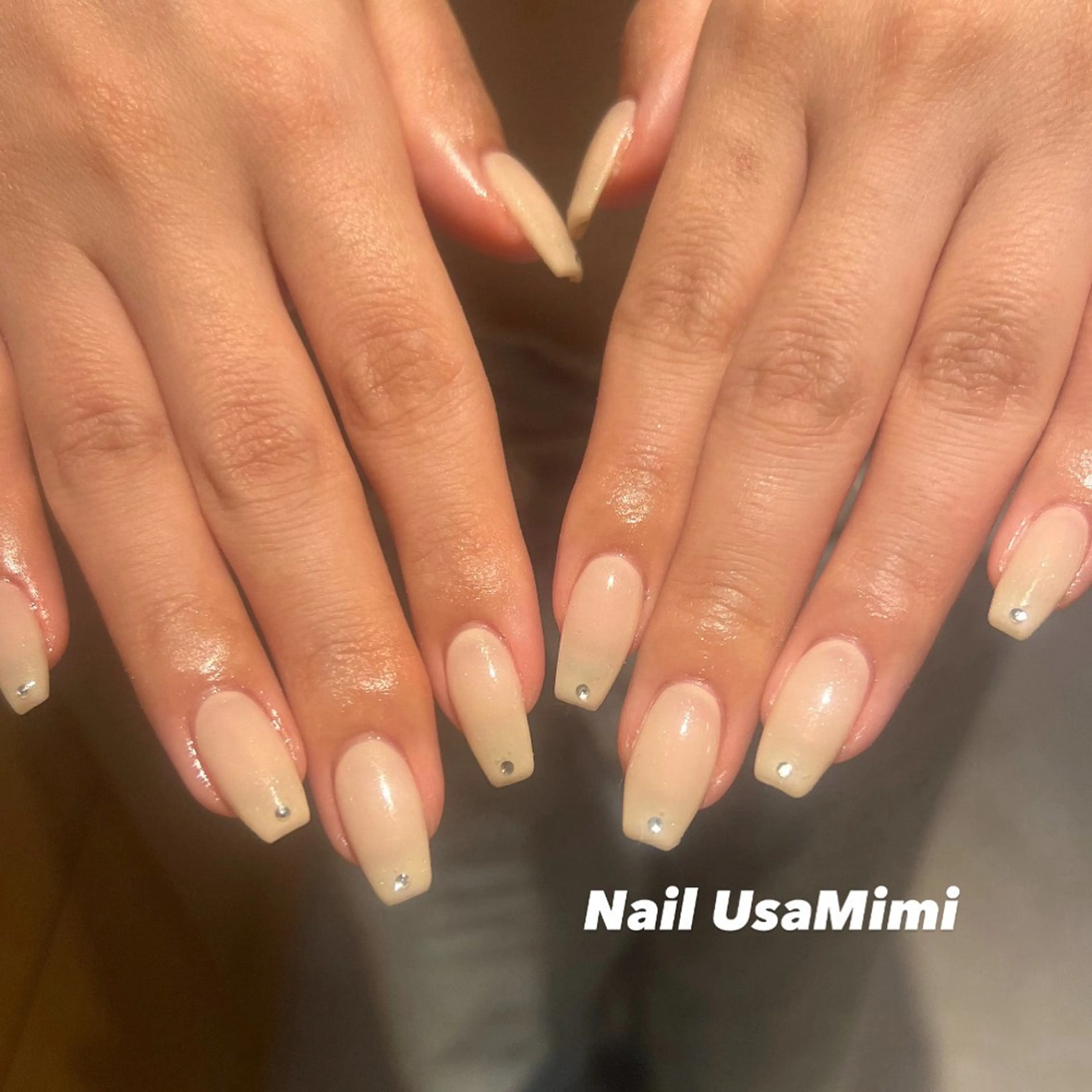 ネイル ジェルネイル 韓国ネイル マグネットネイル 持ち込み ワンカラーネイル ハンドネイル 本町NailUsa Mimi RIKOのネイルデザイン