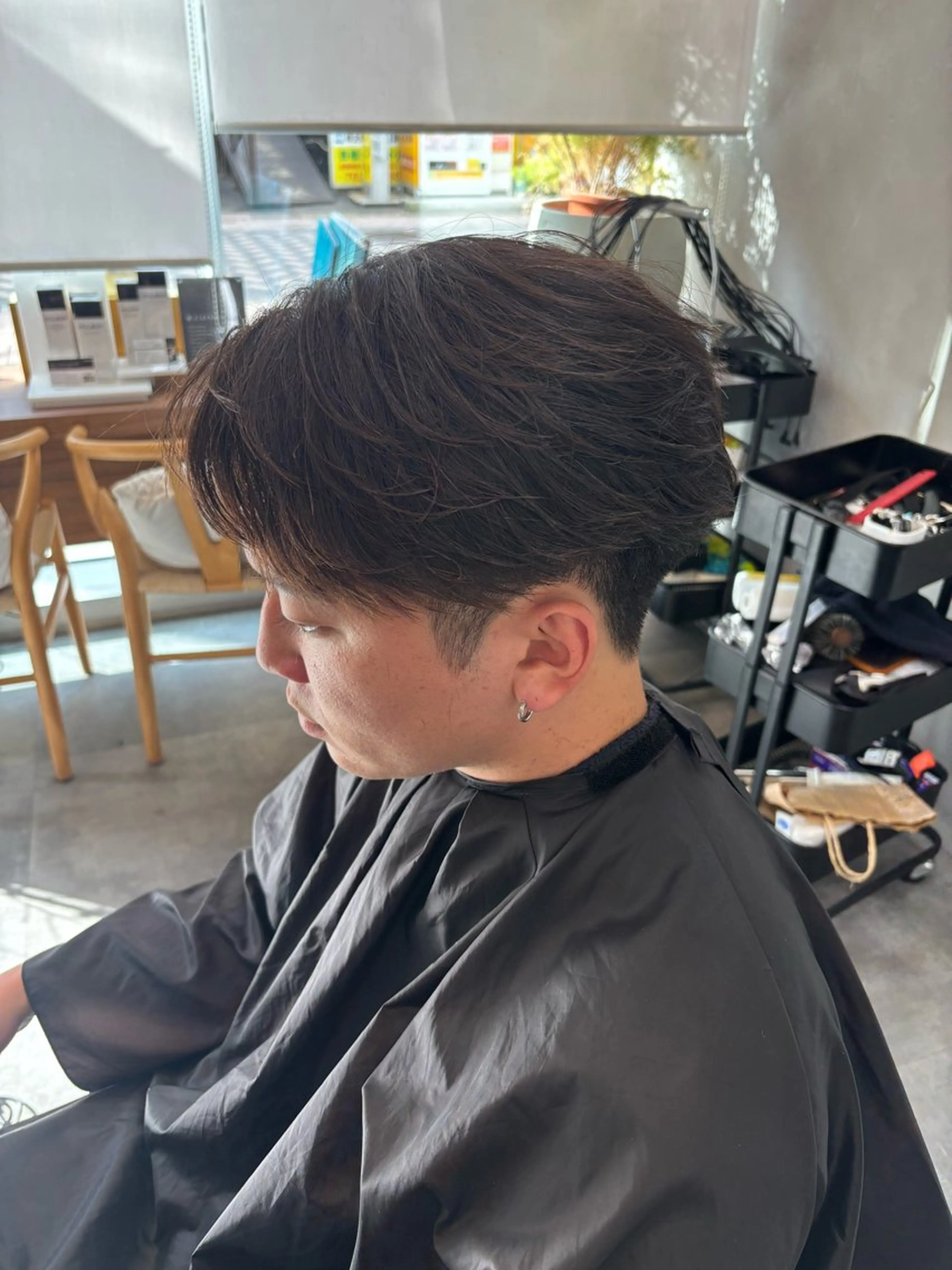 ショート メンズ カット パーマ 鹿児島 TSUBASAのヘアスタイル