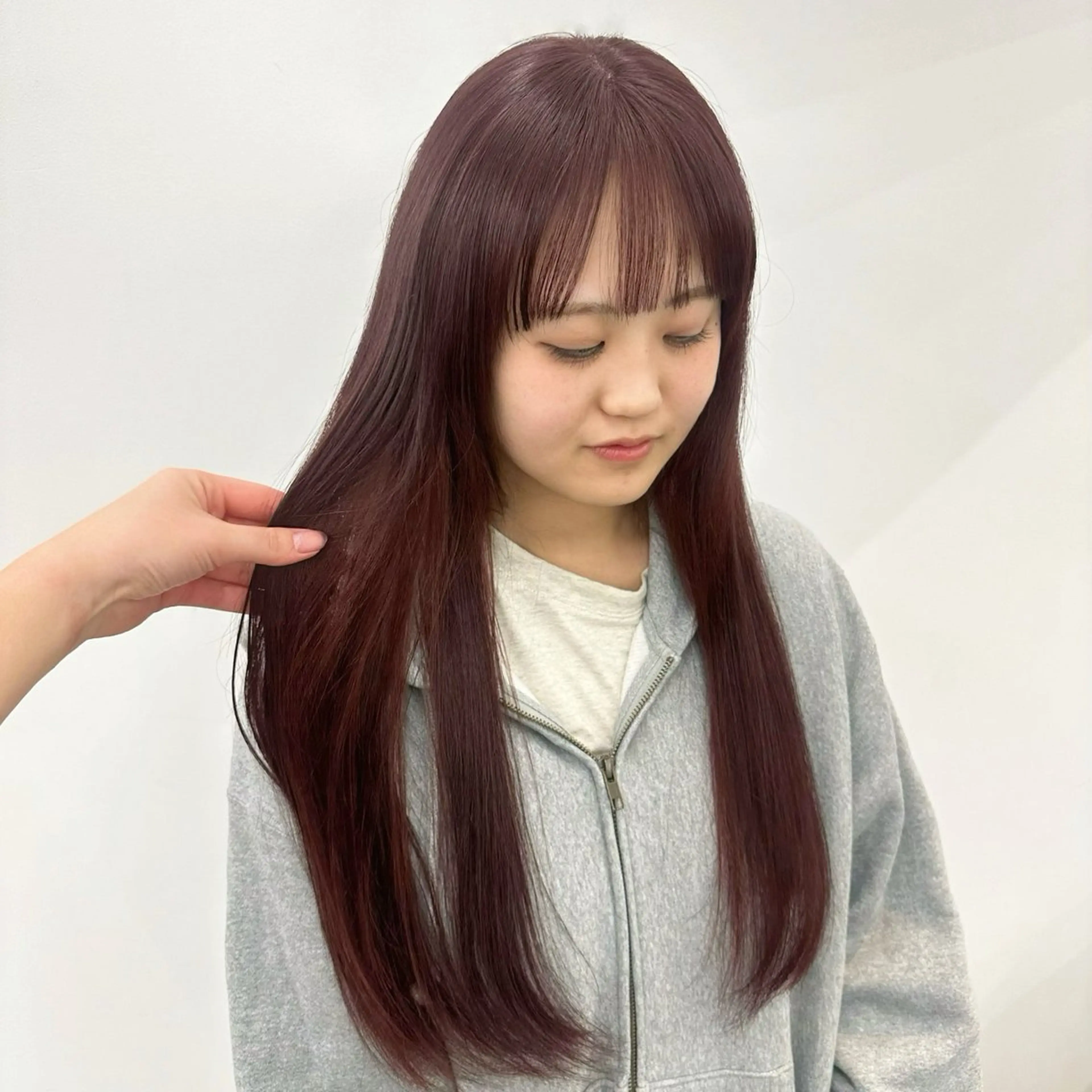 ロング カラー 顔まわりカット/艶髪 カラー✨けいとのヘアスタイル