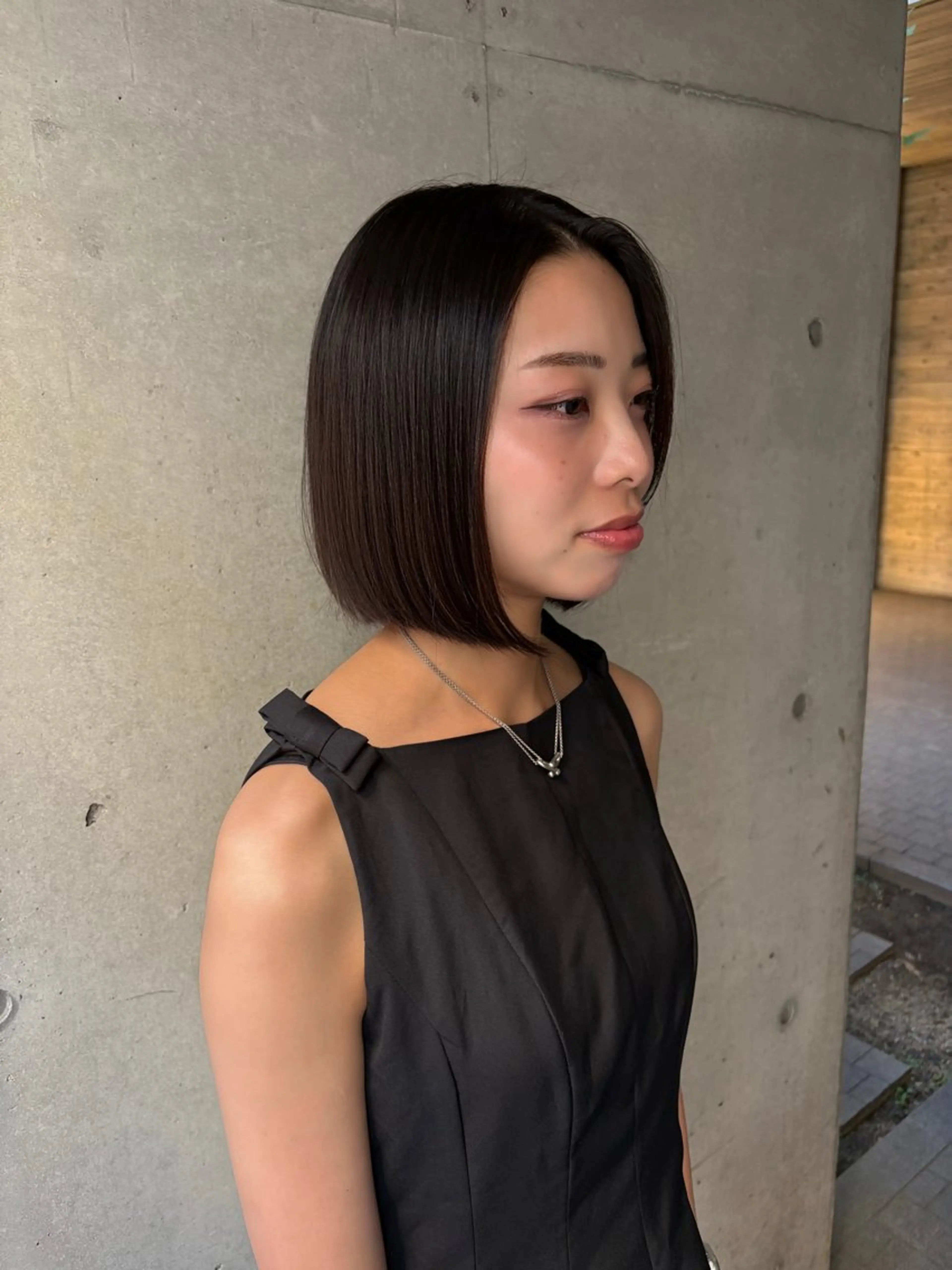 ショート カット 縮毛矯正 ボブ/髪質改善 マツパ/midoのヘアスタイル