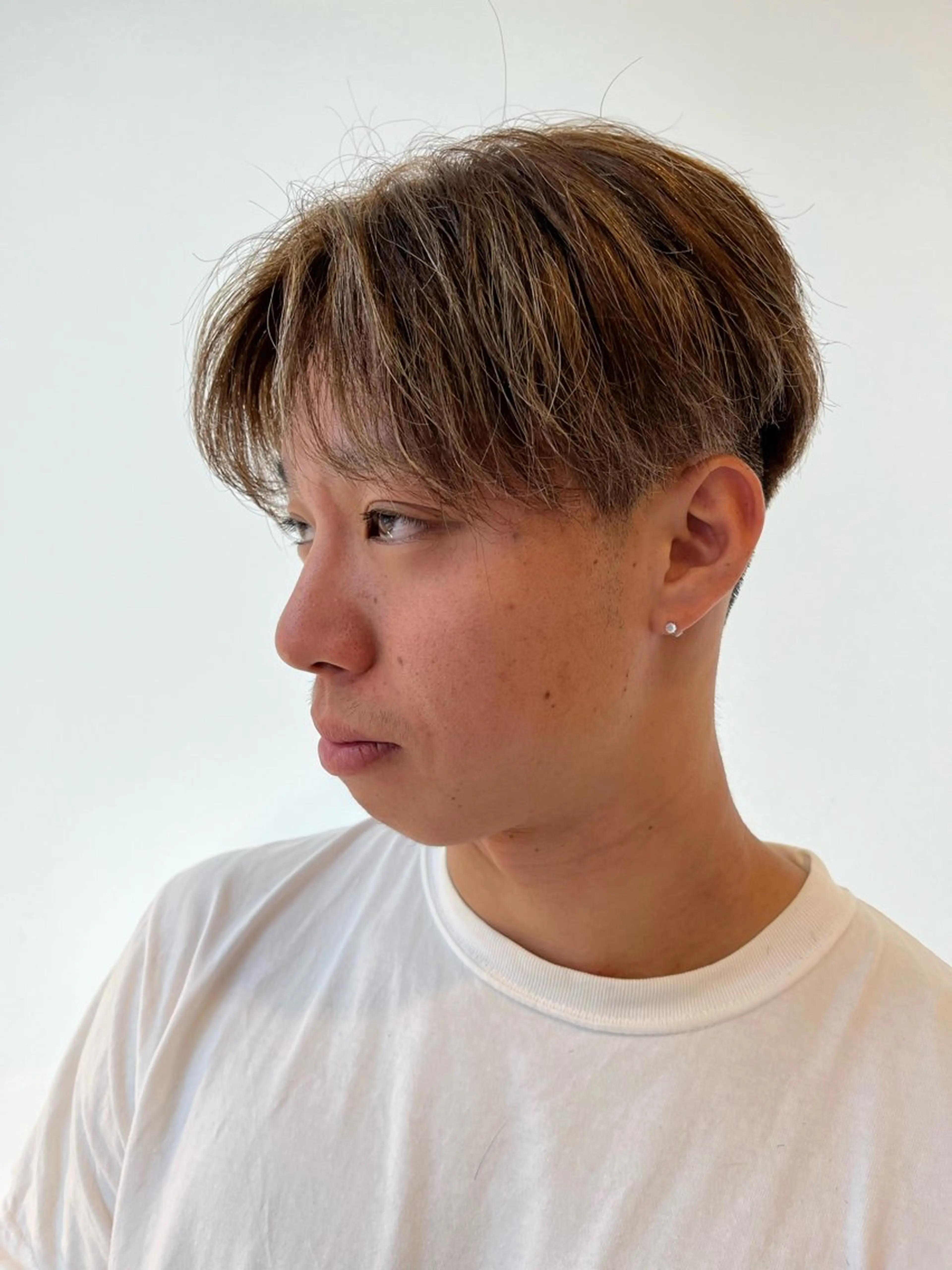 カラー パーマ メンズ メンズハイライト メンズパーマ ハイライトカラー Agu hair sora 飯田所属・米山 大空のヘアスタイル