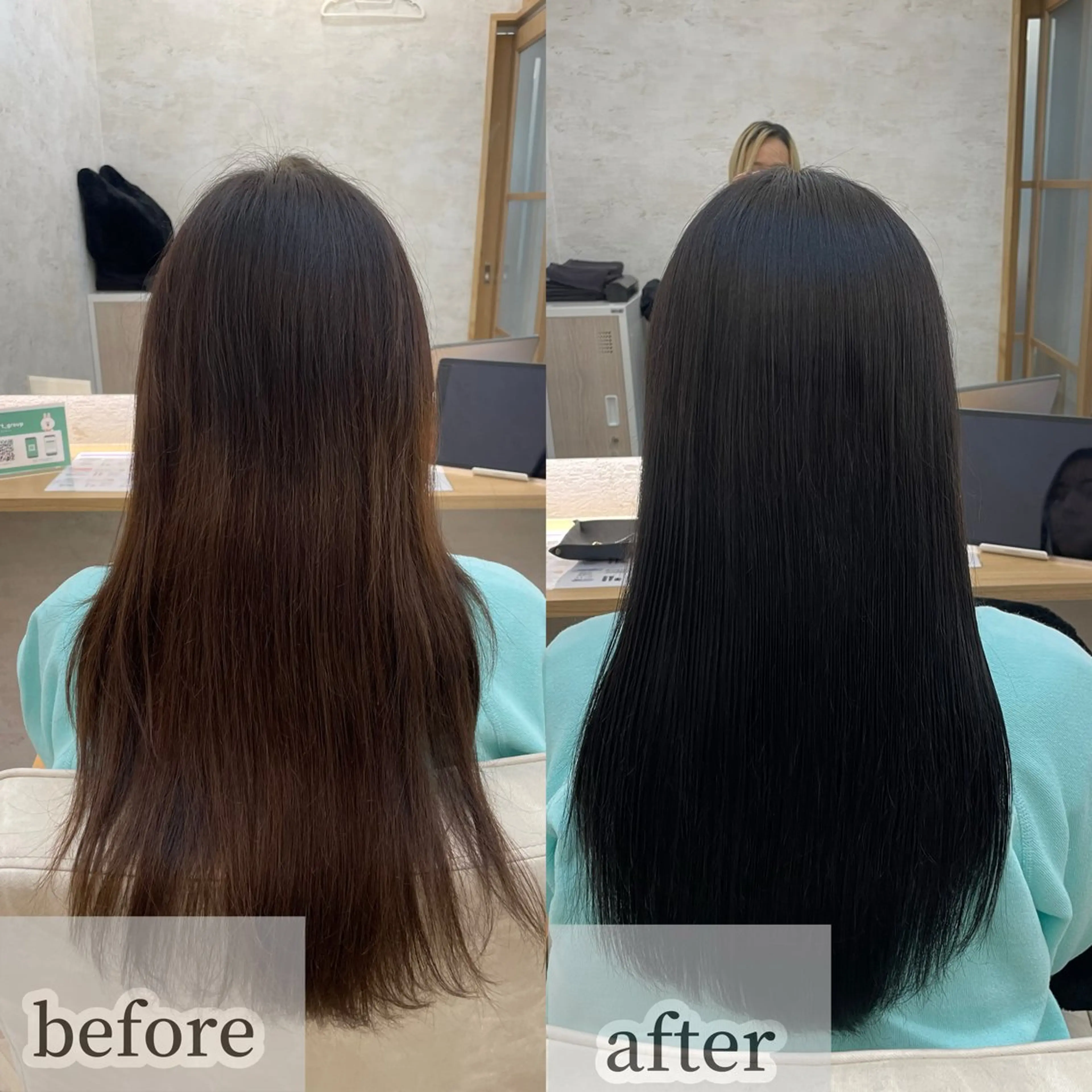 ロング カラー 縮毛矯正 カット ヘアカラー 縮毛矯正 トリートメント 高橋 芽衣のヘアスタイル