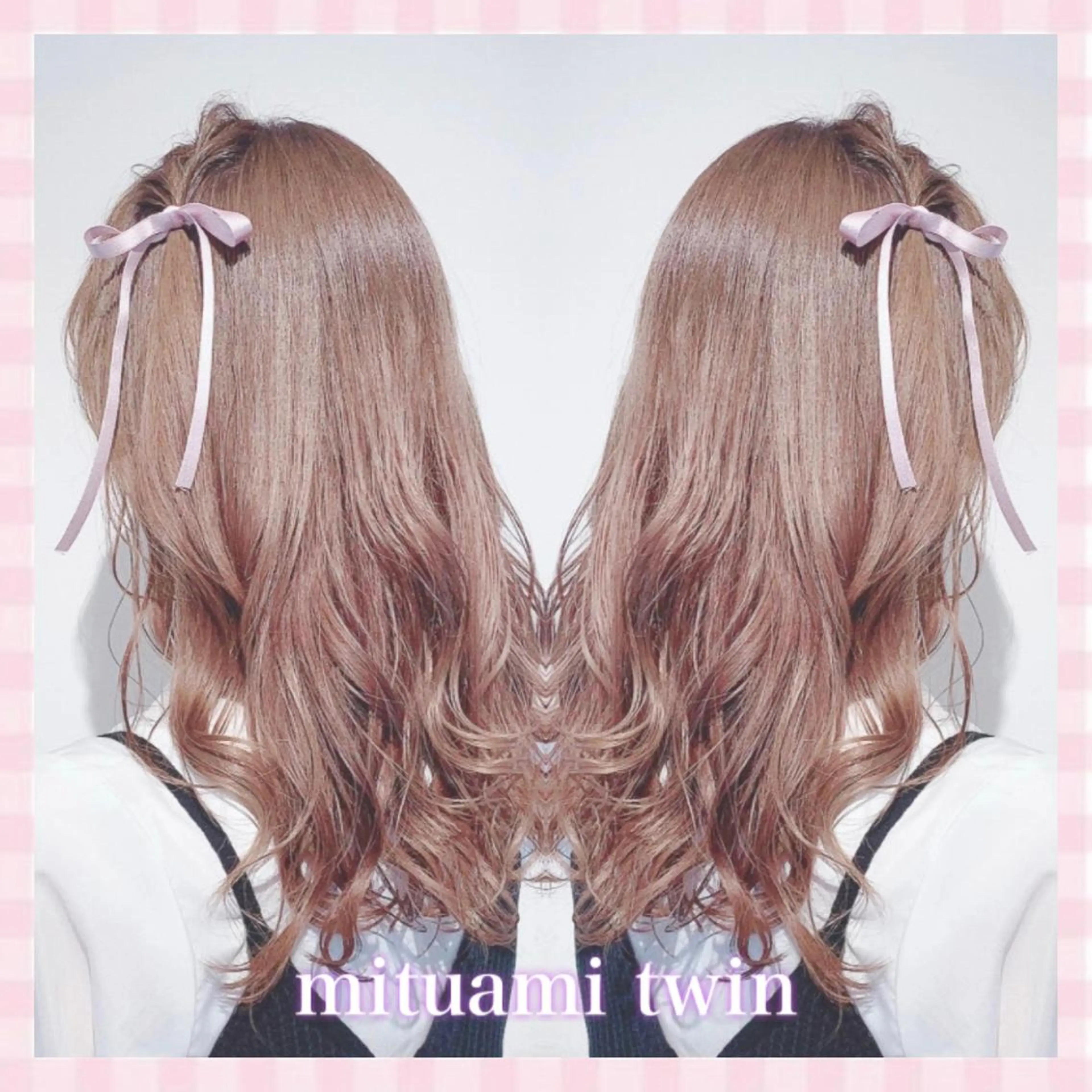 セミロング ヘアアレンジ 💗ガーリーヘア🎀 saki💗のヘアスタイル