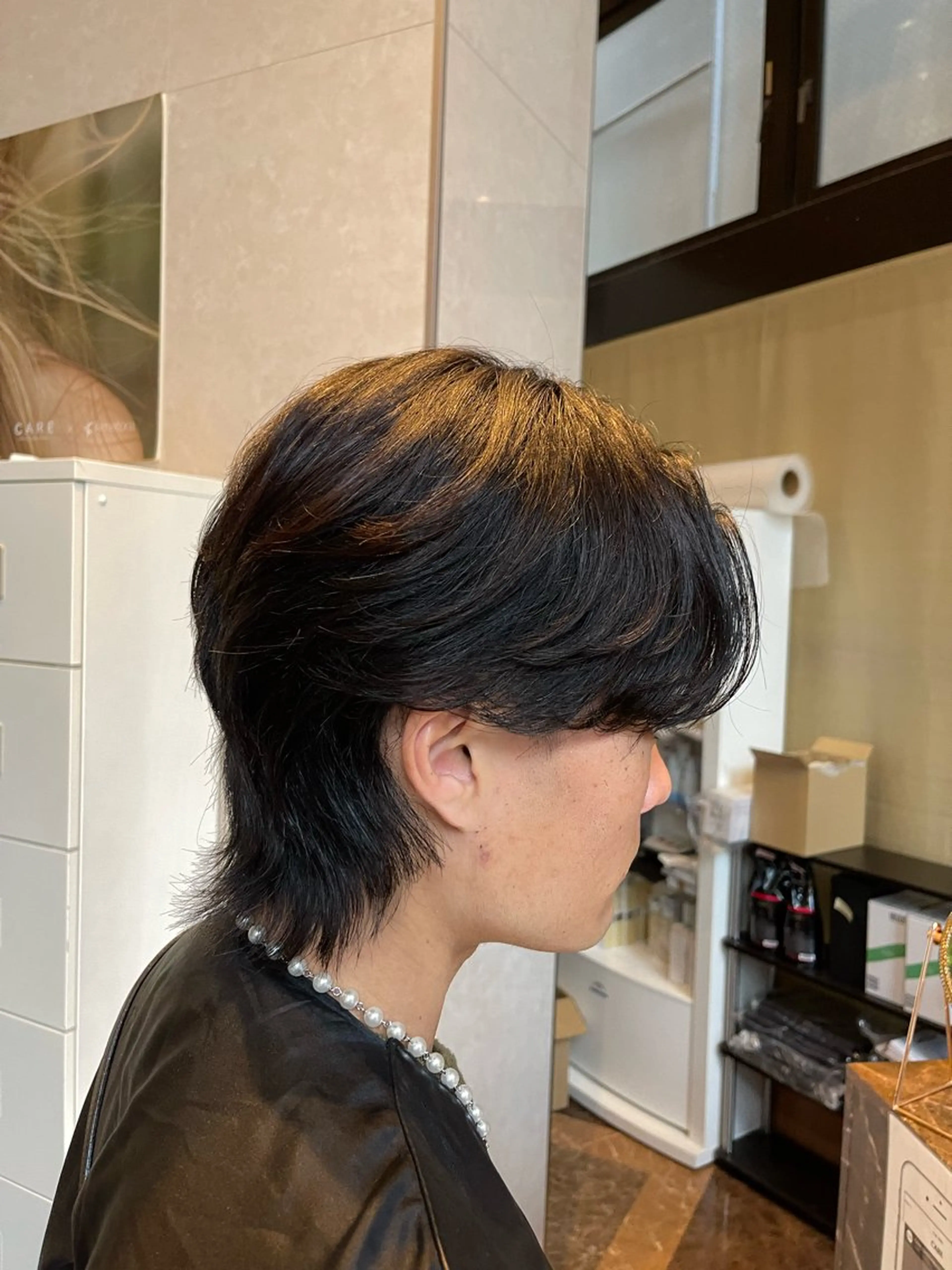 パーマ メンズ ダウンパーマ カルマパーマ メンズ韓国風 メンズパーマ CARE SHINSAIBASHI所属・はやと 【心斎橋美髪職人】のヘアスタイル