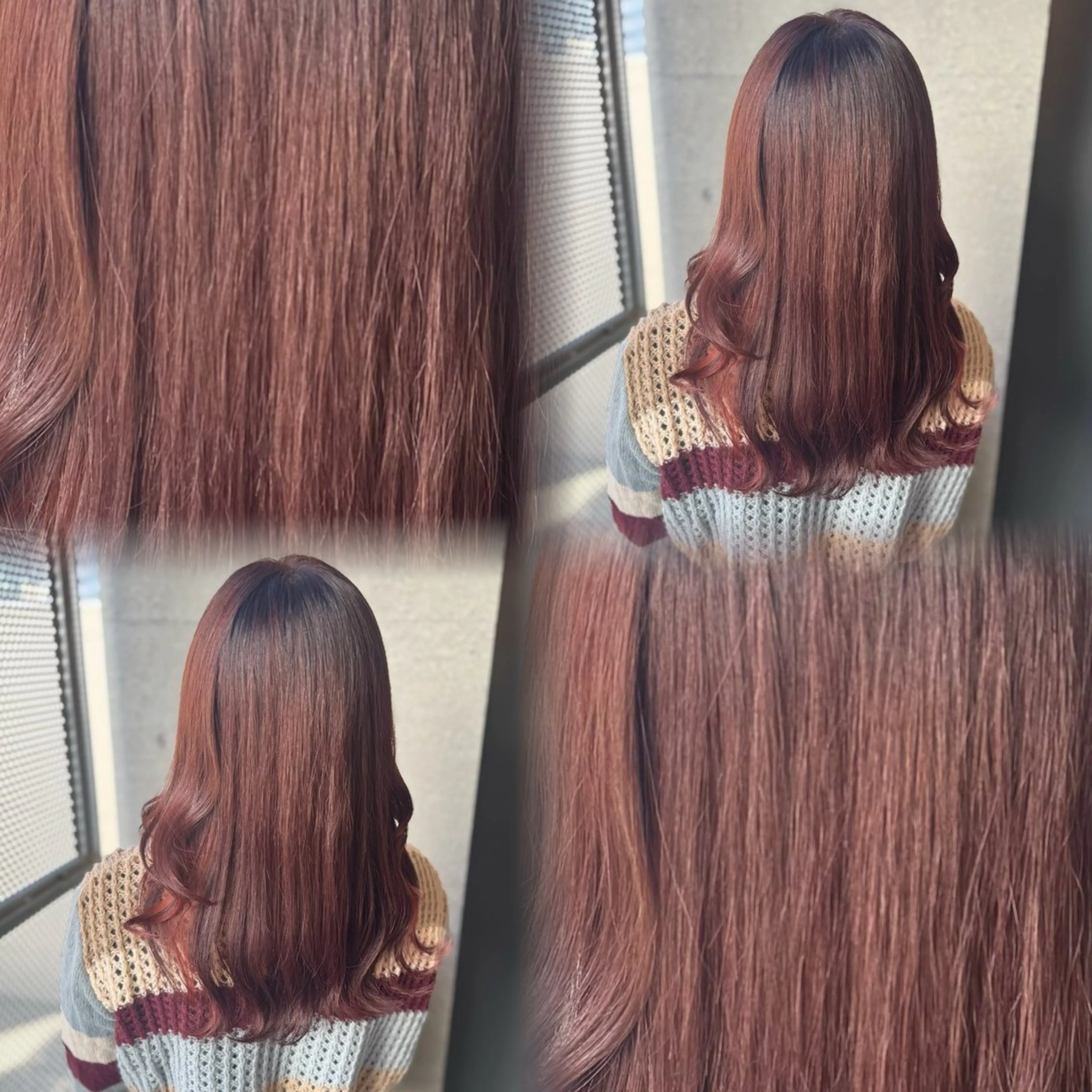 セミロング カラー ヘアカラー トリートメント 髙橋 李里亜のヘアスタイル