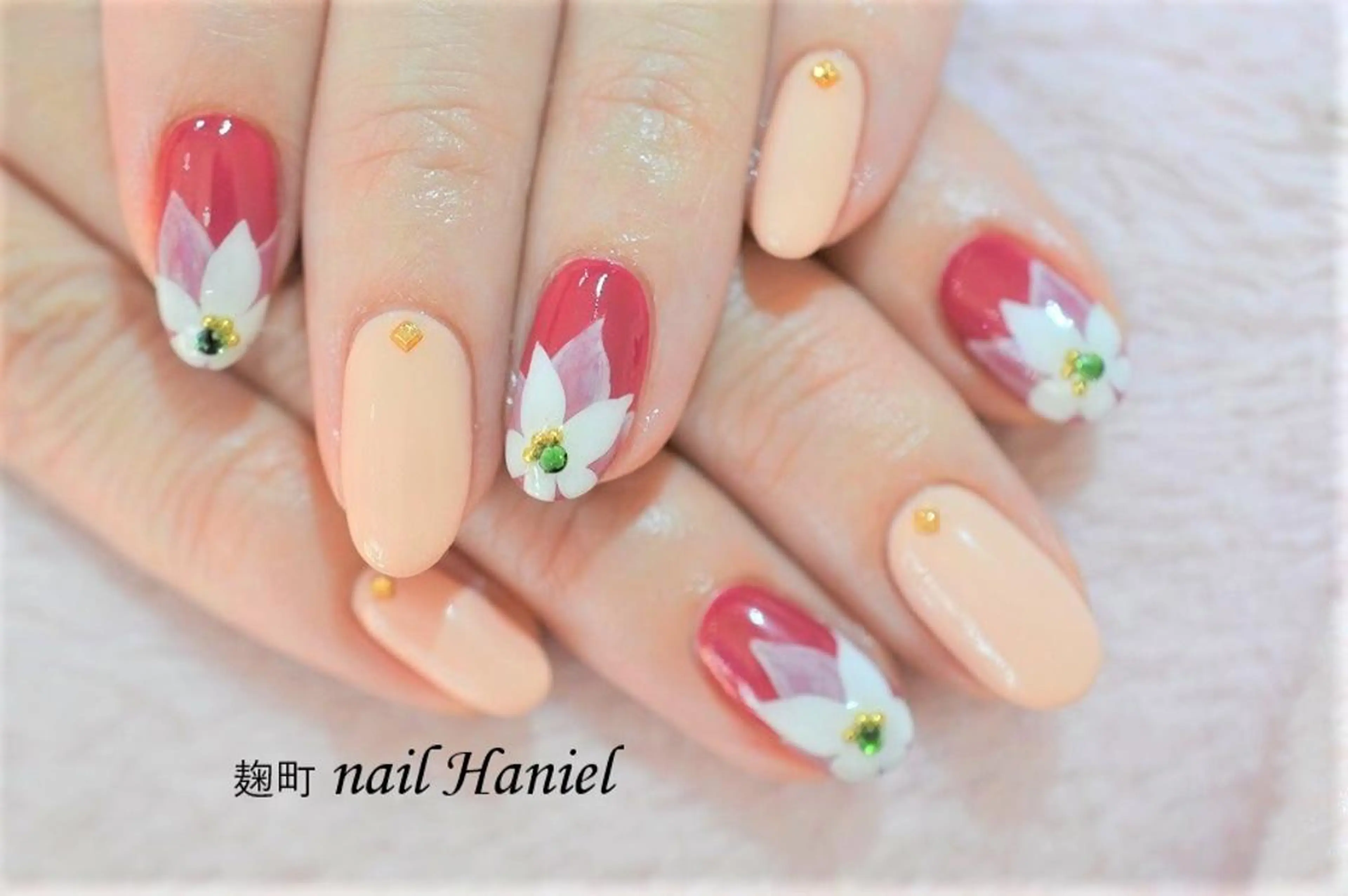 ネイル アートネイル ジェルネイル パラジェル 冬ネイル クリスマス nail Haniel所属・半蔵門サロンハニエル 魅神 ちよのネイルデザイン