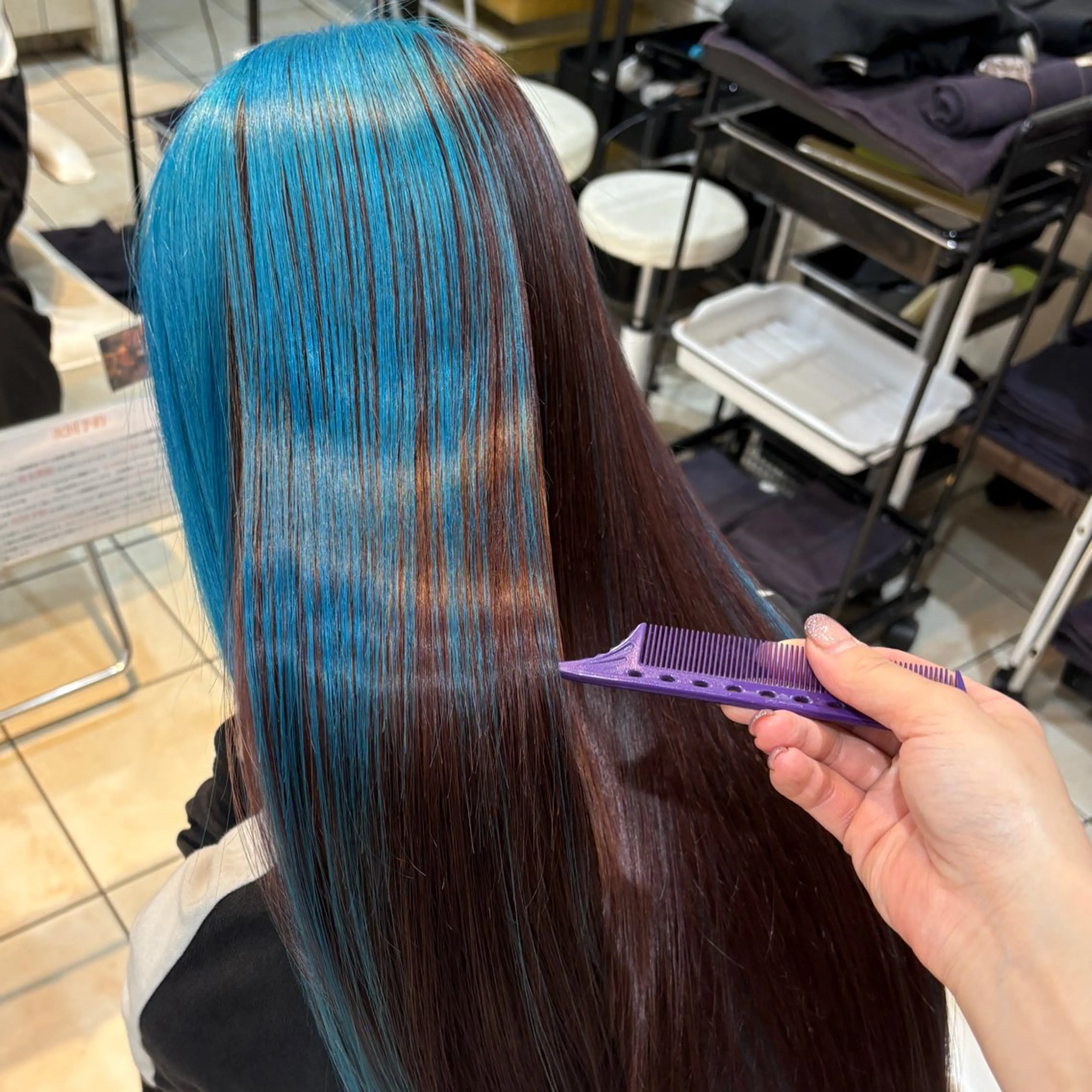ロング カラー ヘアカラー モデル大募集✂️ 平間千賀のヘアスタイル