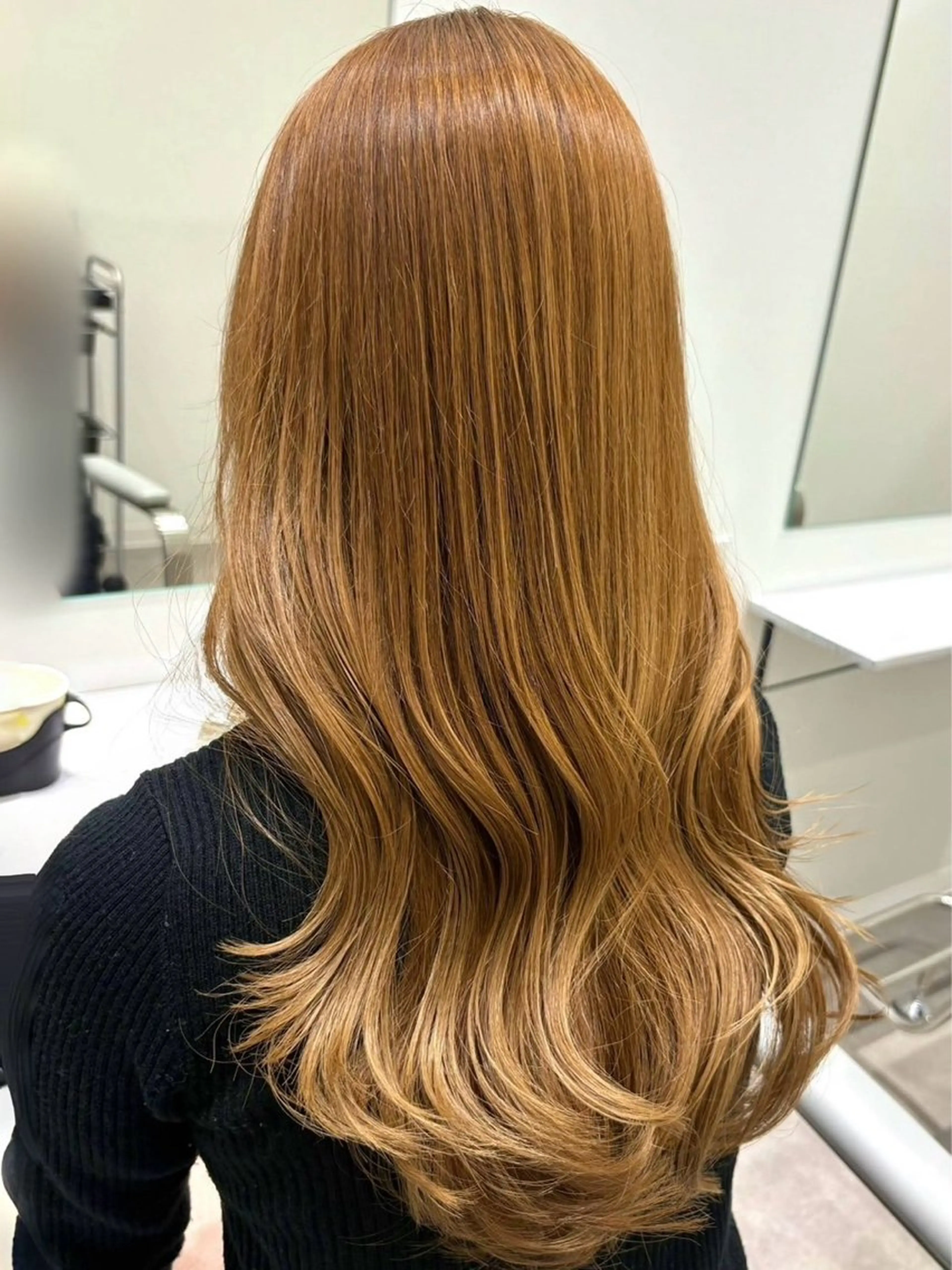 ロング カラー ベージュカラー 透明感カラー グレージュ レイヤーカット ロング カット ヘアカラー トリートメント PULSE yokohama所属・横浜駅/韓国レイヤー /髪質改善のヘアスタイル