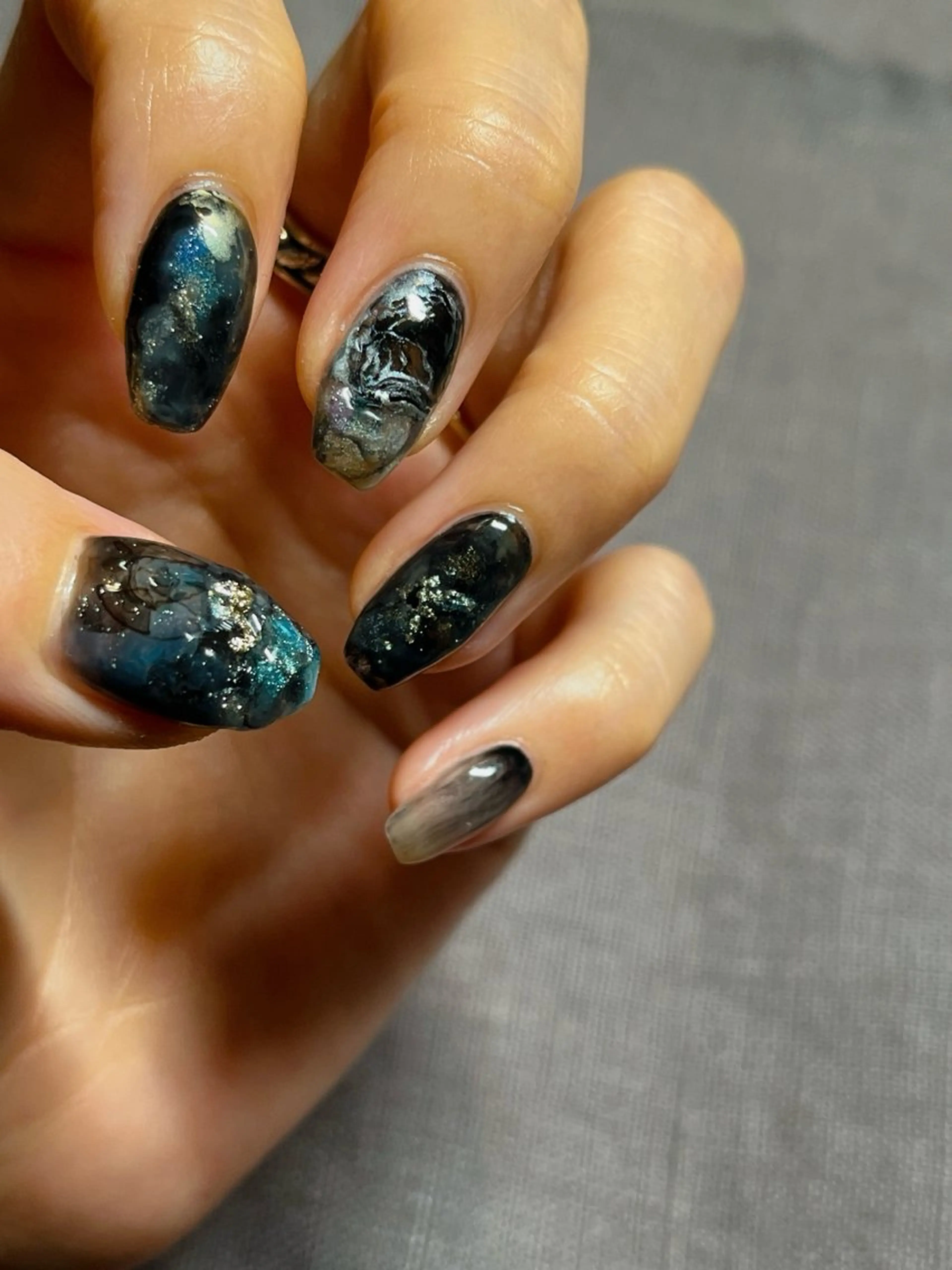 ネイル 持ち込み ニュアンスネイル atelier mofのネイルデザイン