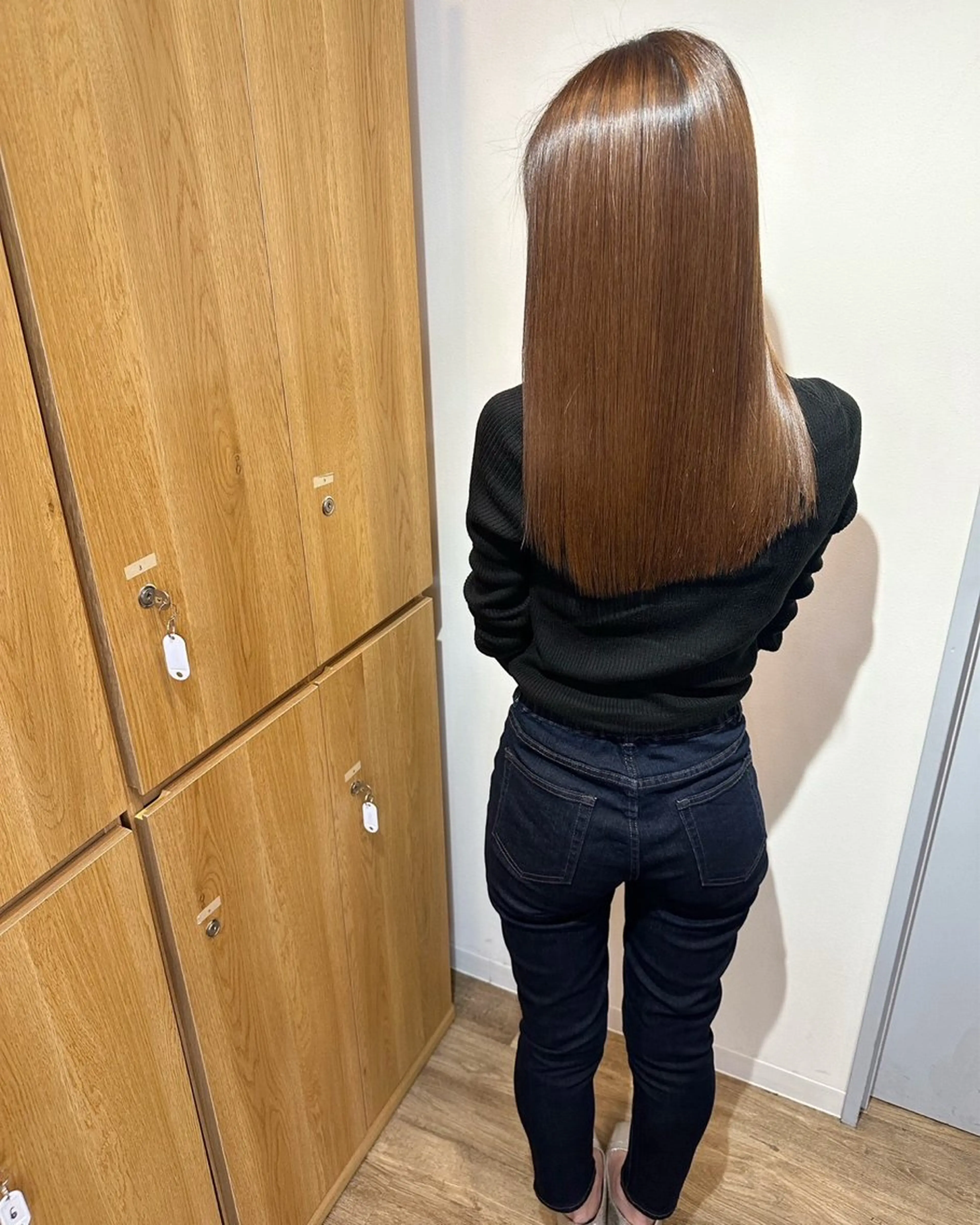 ロング 髪質改善 縮毛矯正 トリートメント ioe 茶屋町のヘアスタイル