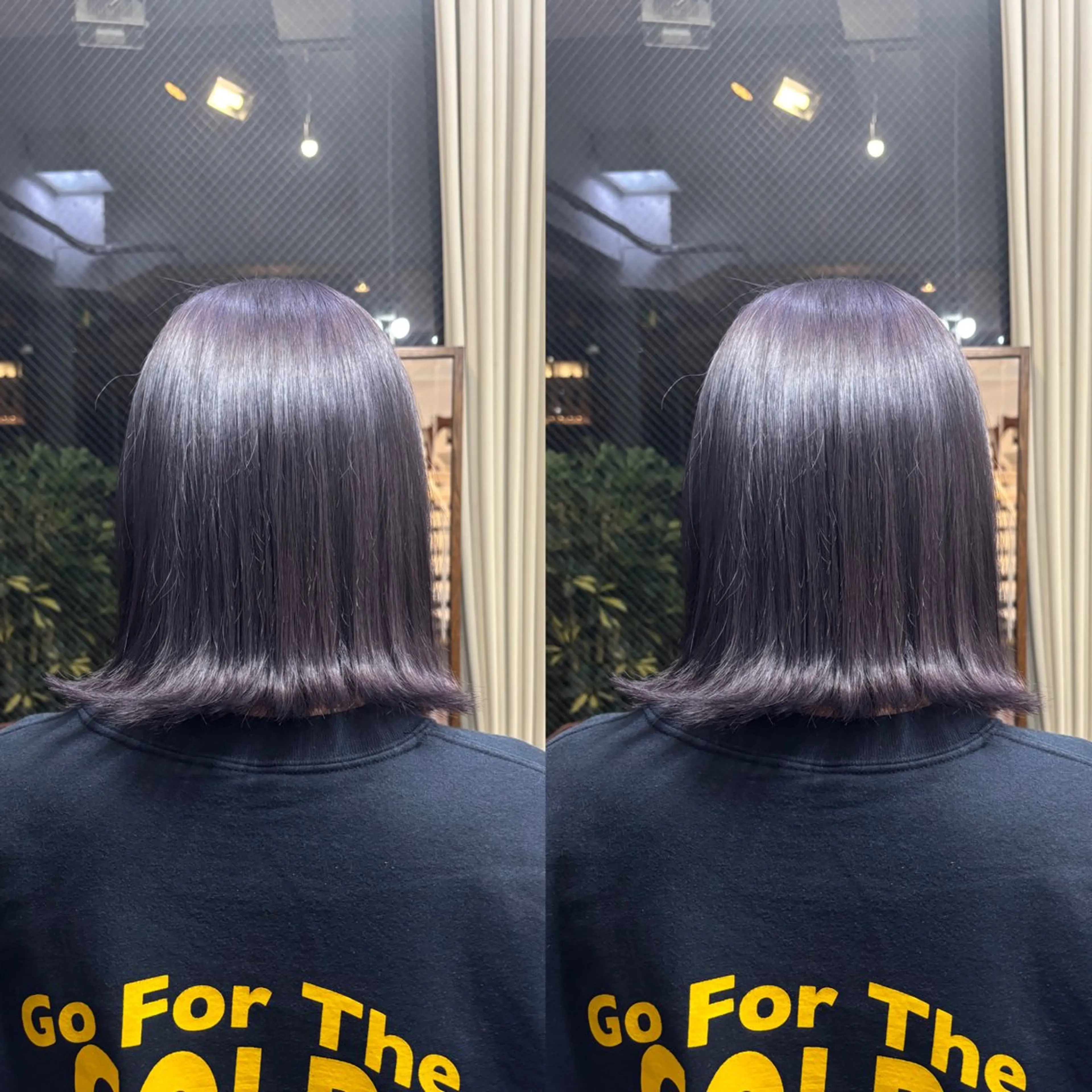 ミディアム カラー ラベンダーカラー ラベンダーグレー ヘアカラー トリートメント ☻モエカ/石川町 元町中華街☻のヘアスタイル