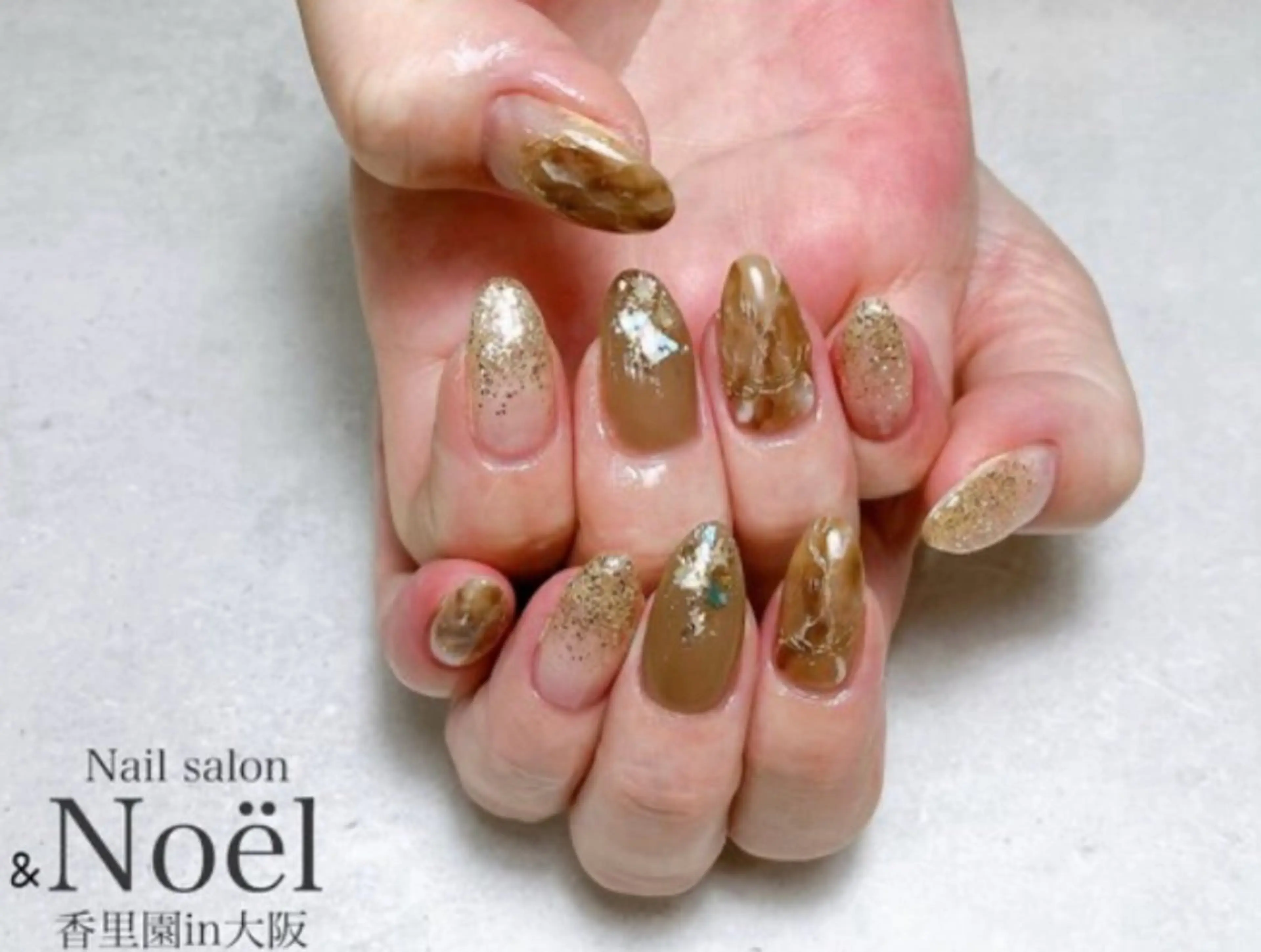 ネイル 大理石ネイル(マーブル) ニュアンスネイル Nailsalon Noël所属・Nailsalon ＆Noelのネイルデザイン