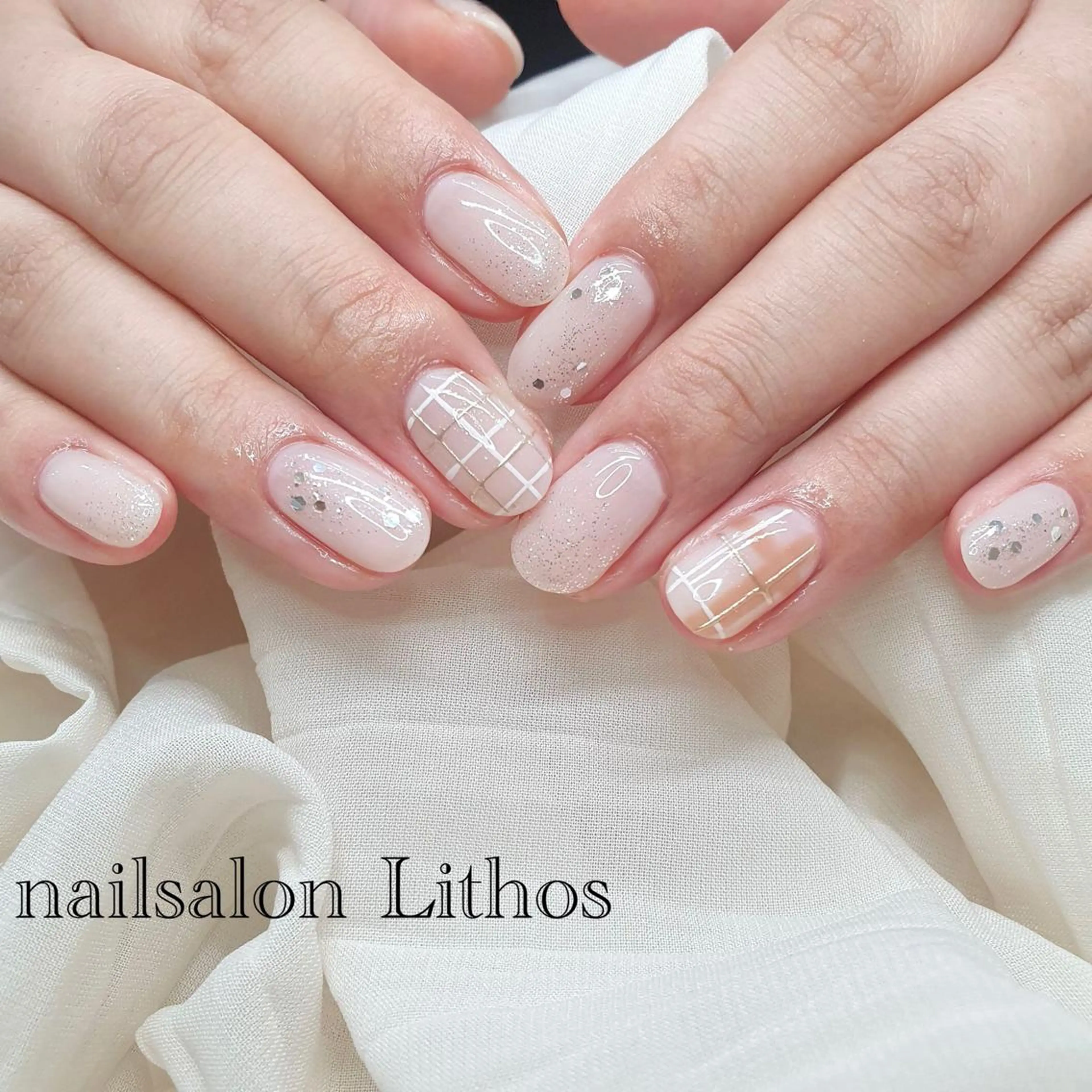 ネイル ぷっくりネイル ハンドネイル nailsalon Lithos所属・nailsalon Recontreのネイルデザイン