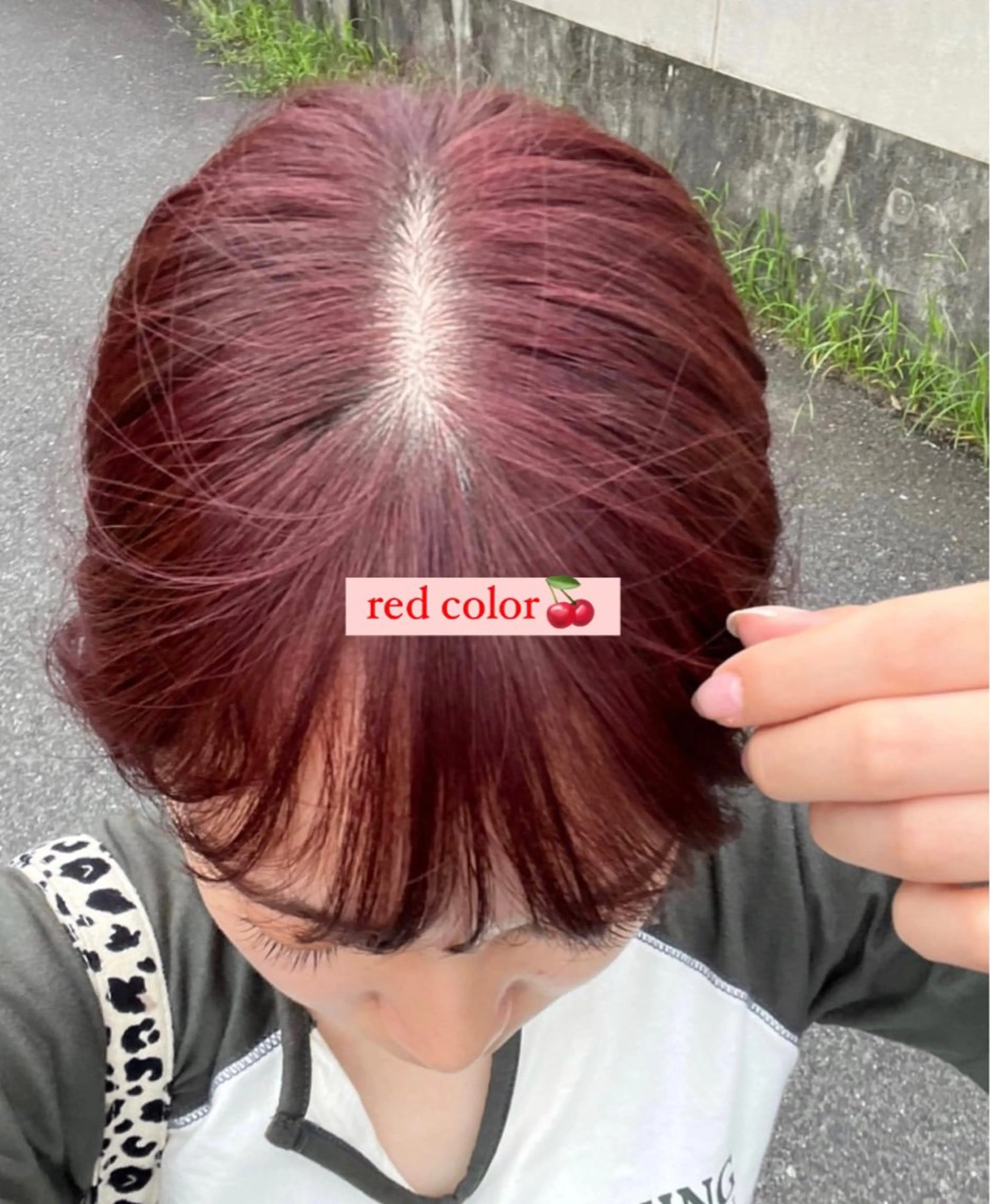 カラー レッドカラー カットモデル 天王寺🤍haruのヘアスタイル