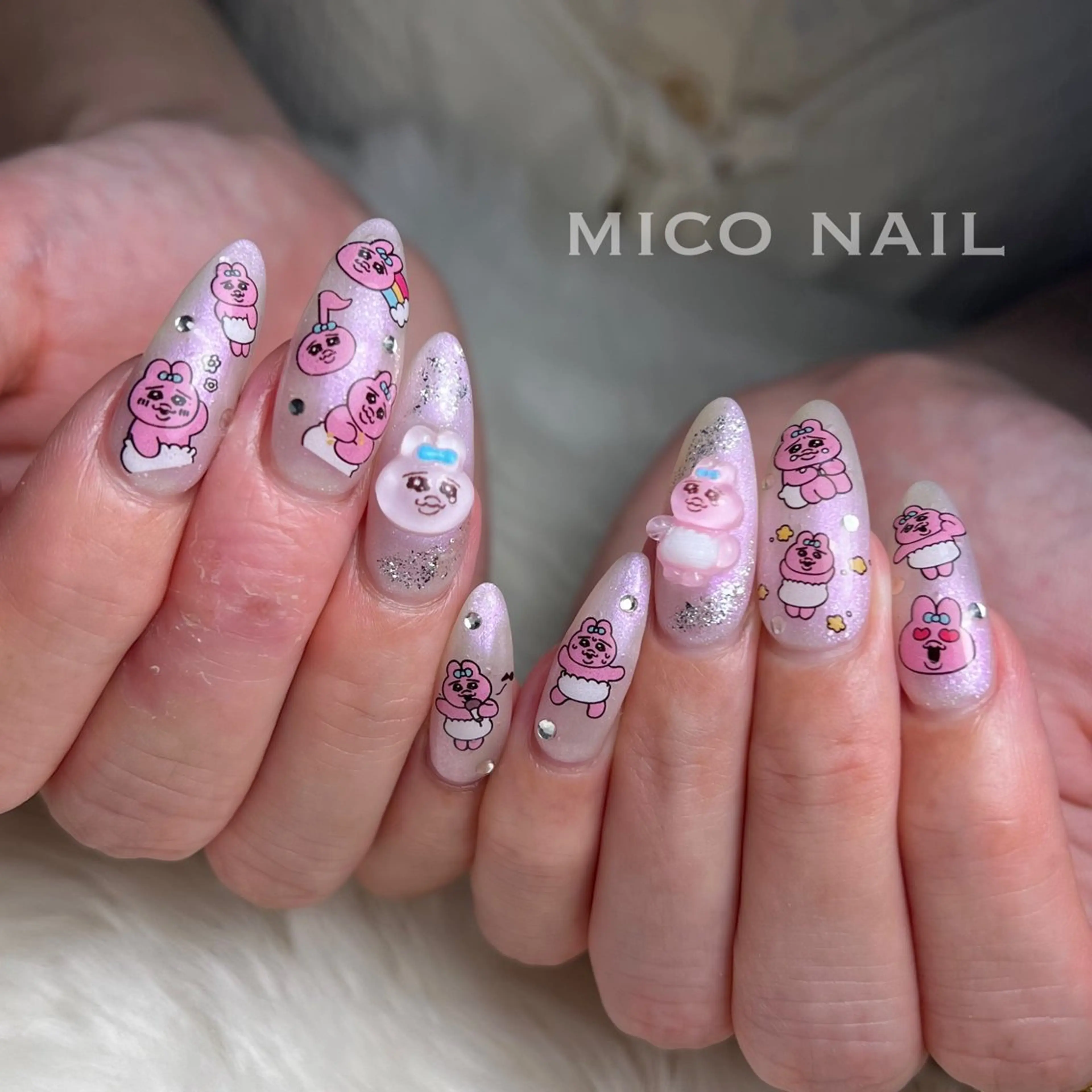 ネイル ロングネイル ハンドネイル mico nailのネイルデザイン
