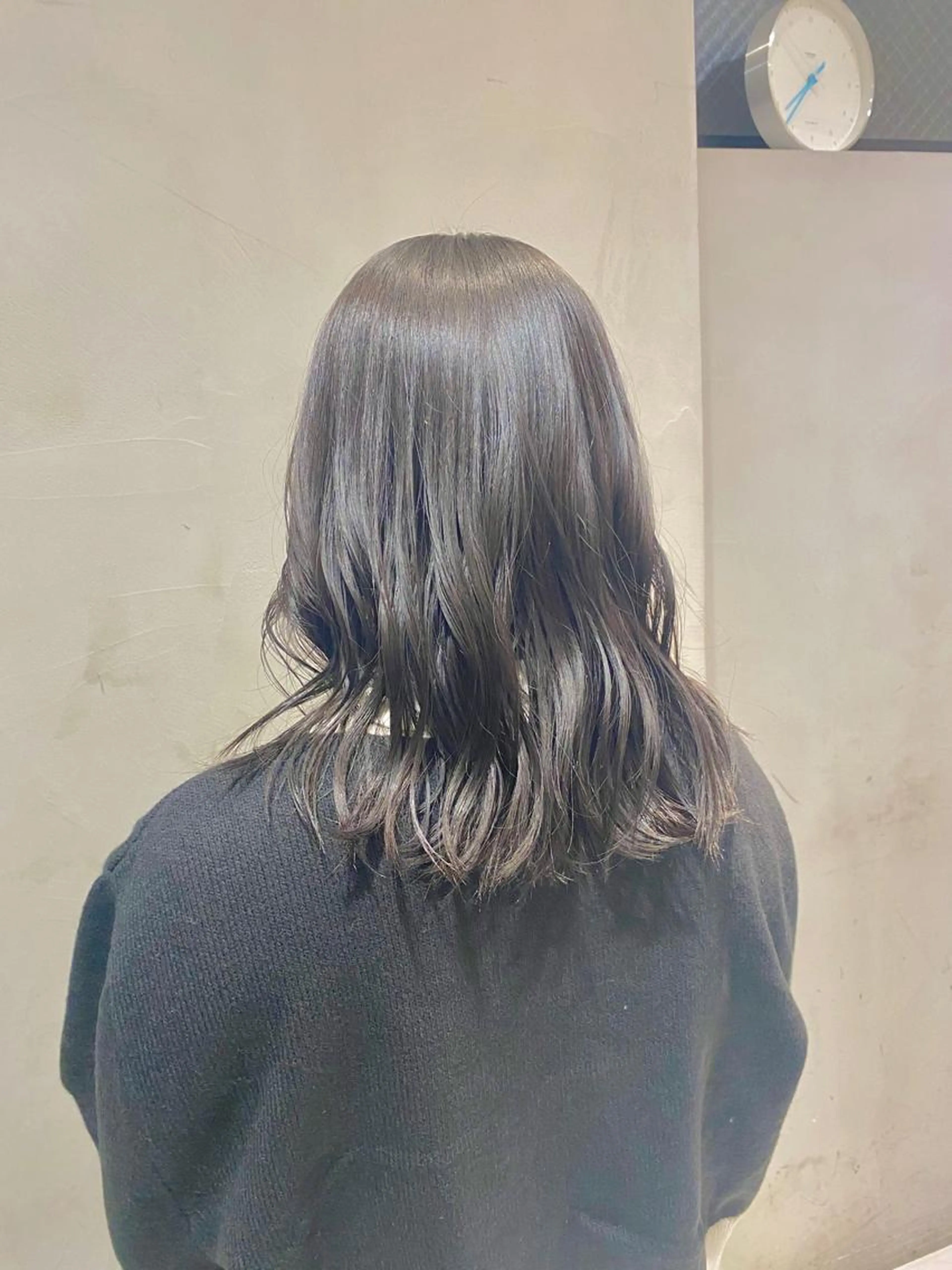 黒染めを使わないオフブラックカラー👾就活生や暗めのカラーをやりたい人におすすめ👍の写真
