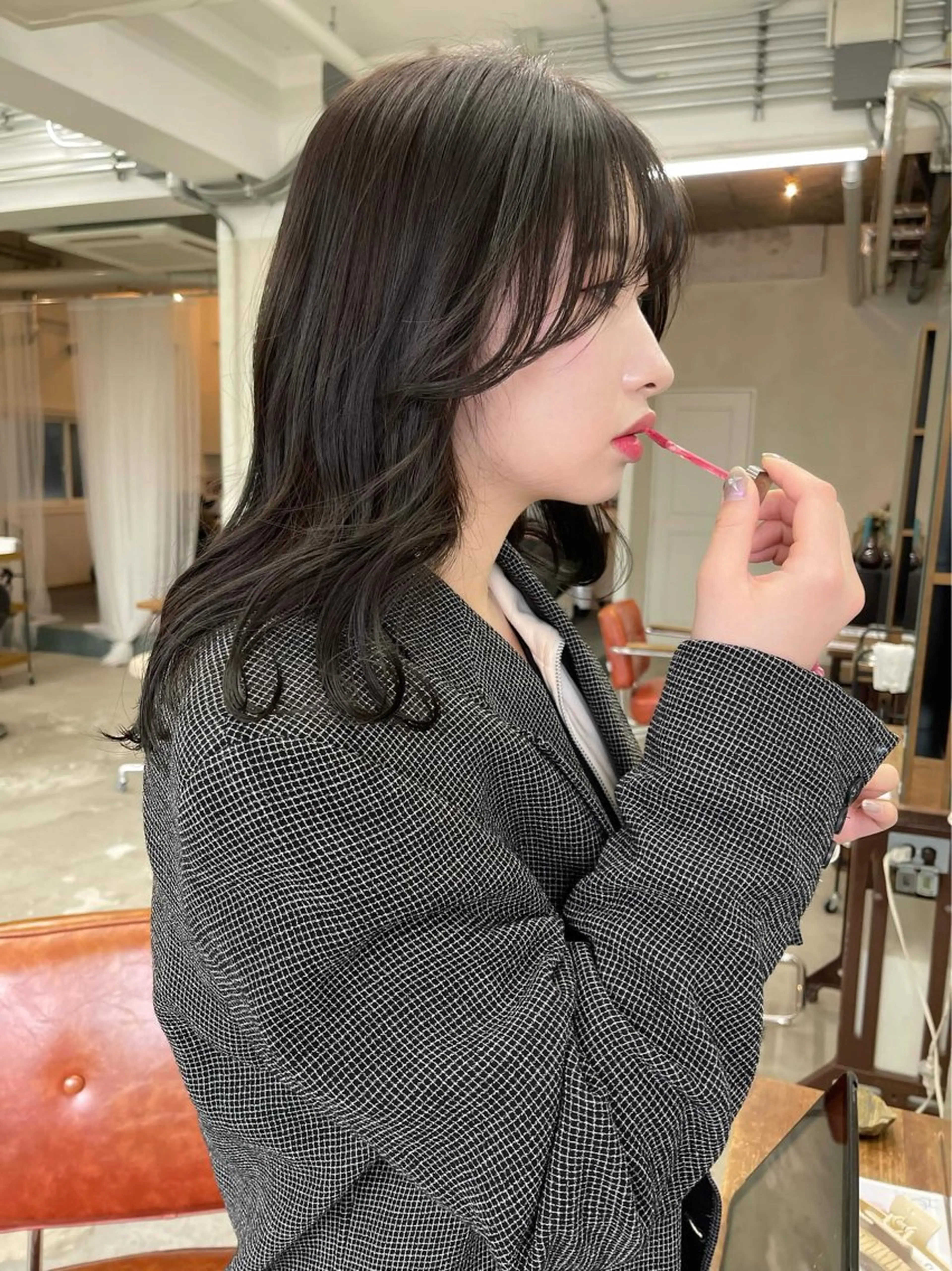 セミロング カラー ヘアカラー Terve.野崎 真里奈/暖色ベージュのヘアスタイル