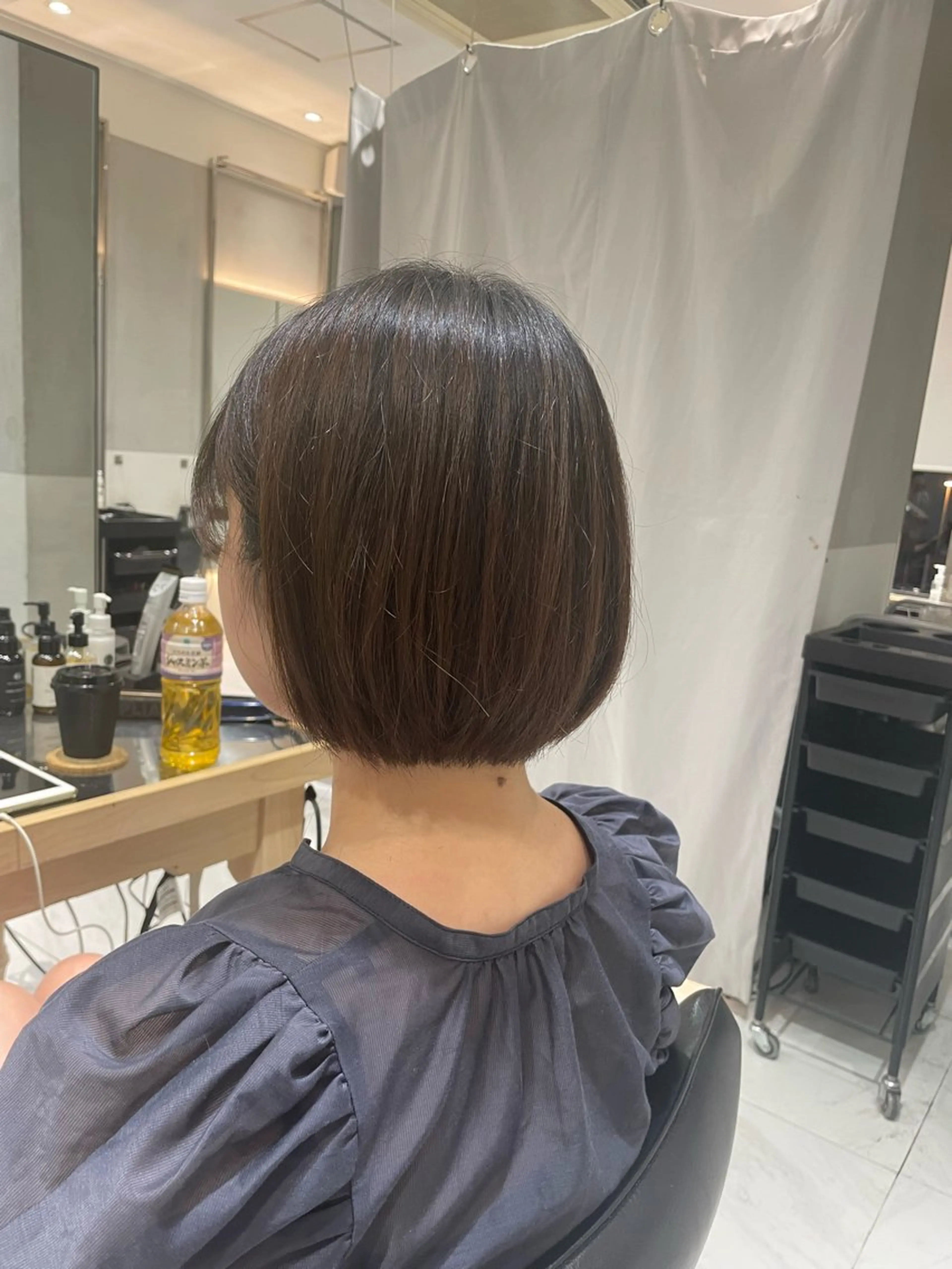 ショート カット トリートメント ヘッドスパ ヘアセット 透明感ブリーチ カラー✨有坂映哉のヘアスタイル