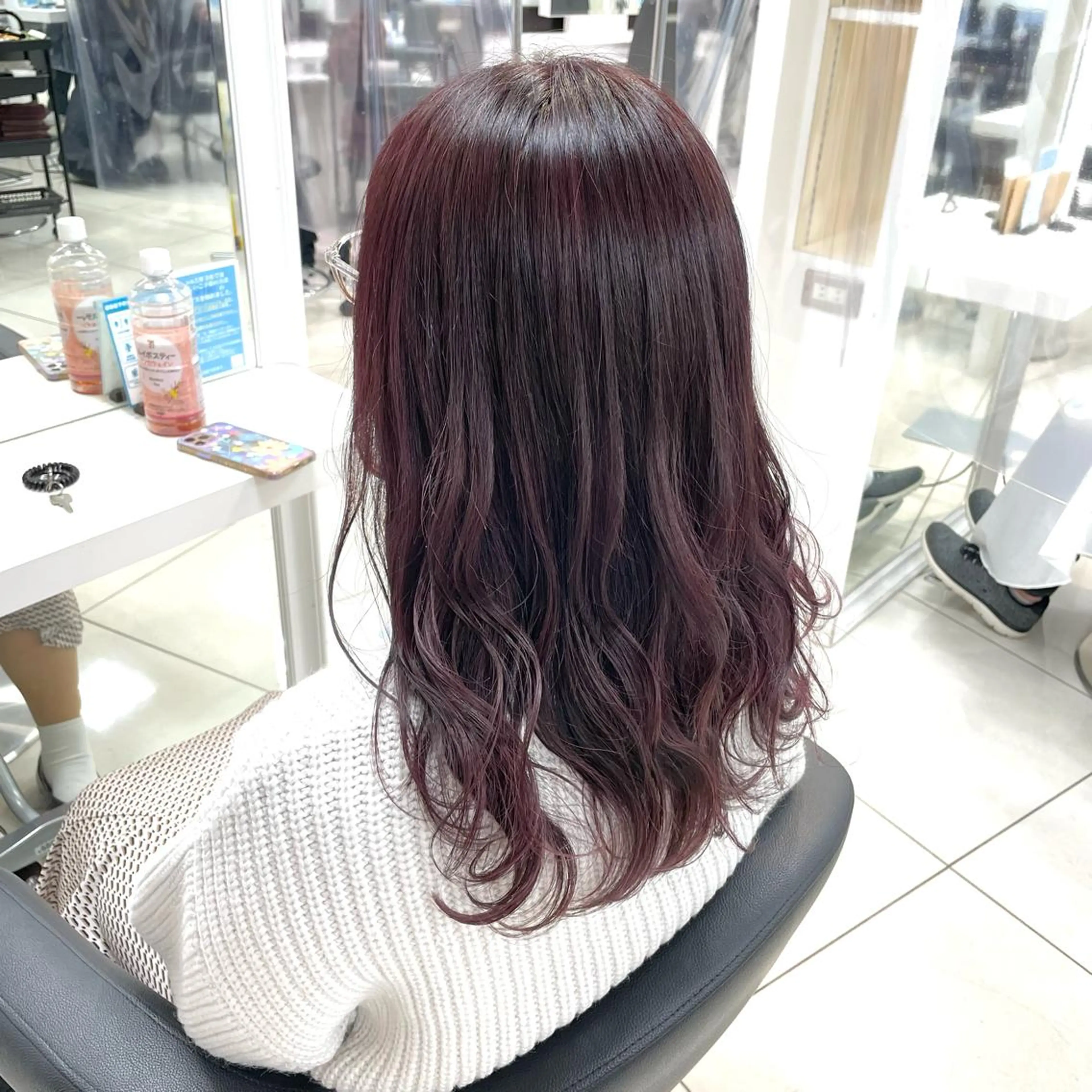 ロング カラー イルミナカラー ヘアカラー トリートメント 【デザインカラー】 粥川佳日望のヘアスタイル