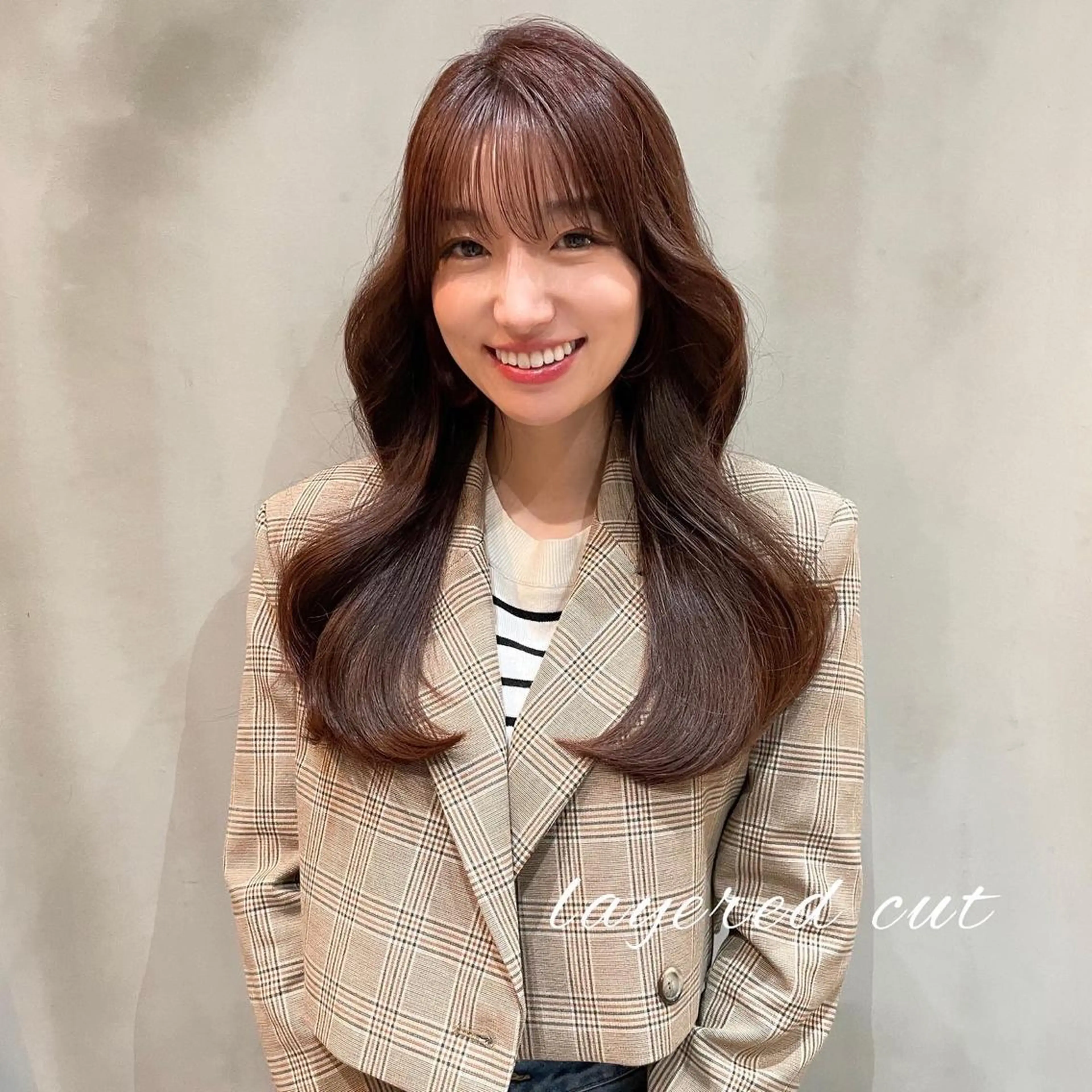 ロング くびれヘア 韓国風ヘア レイヤーカット カット ヘアカラー トリートメント LOMA🇰🇷 銀座のヘアスタイル