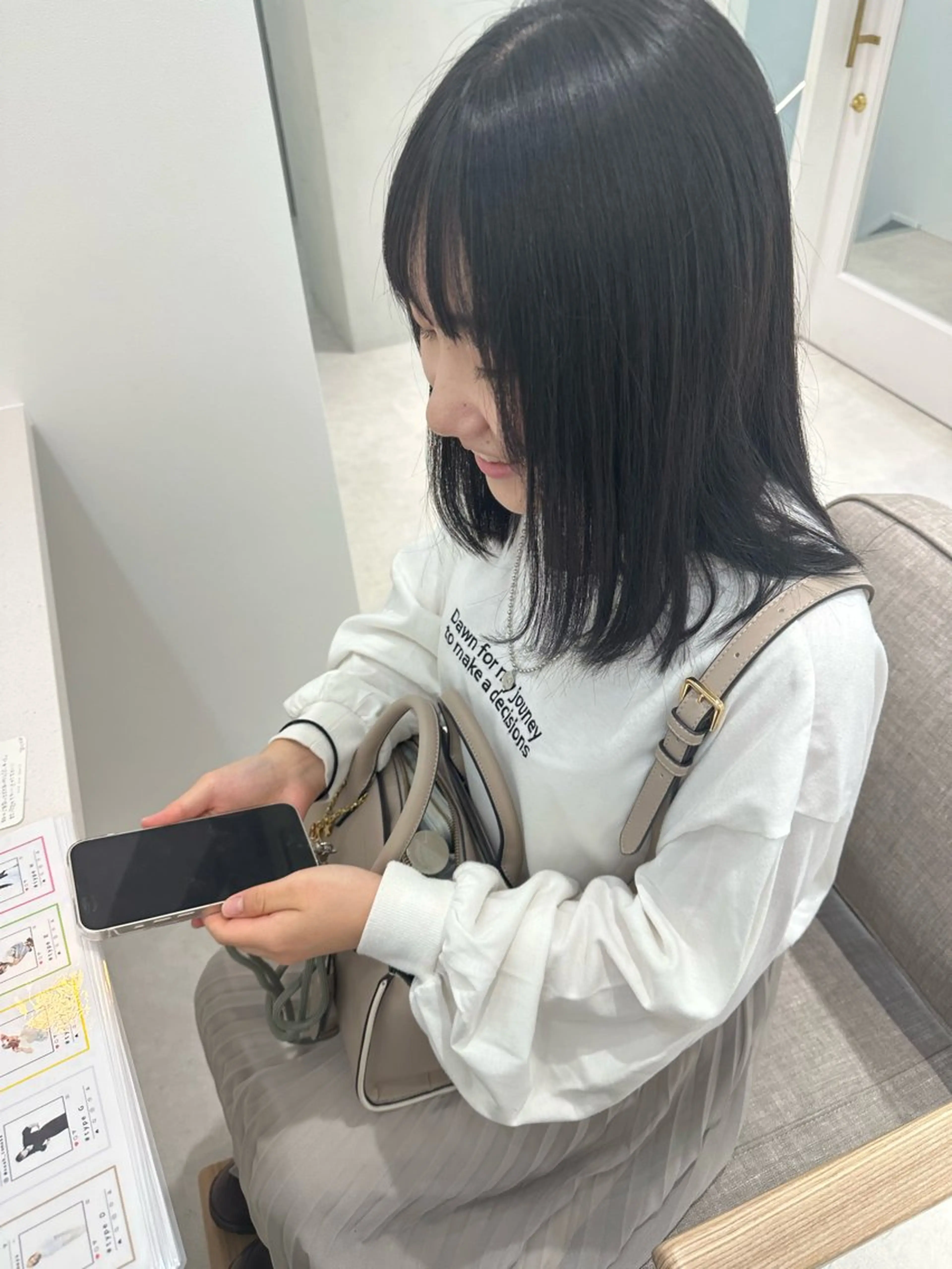 ミディアム カラー パーマ お洒落パーマ/ 艶カラー/michiのヘアスタイル