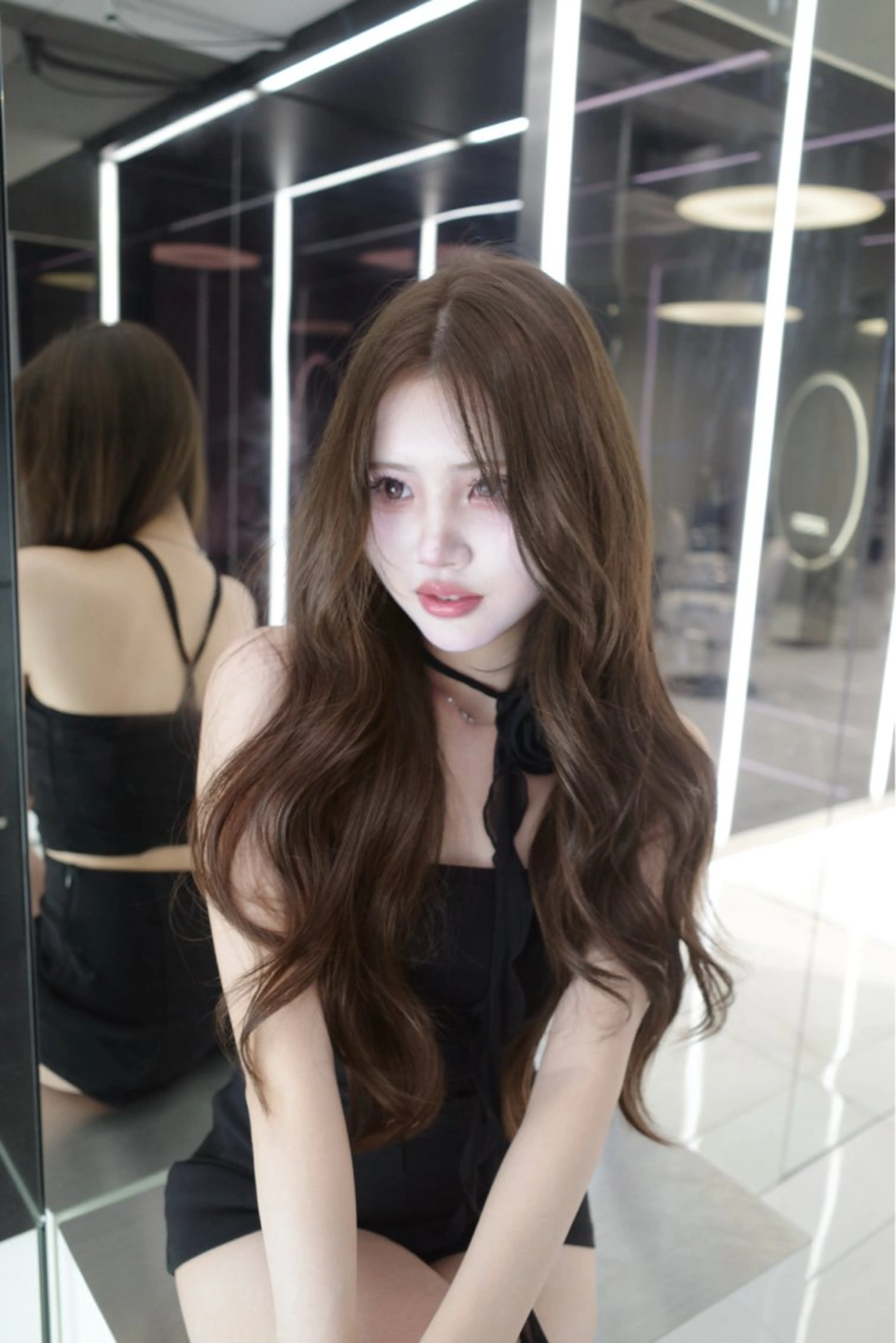 ロング カラー ヘアアレンジ ヘアカラー トリートメント RioN/網紅ヘア 🩶透明感艶カラーのヘアスタイル