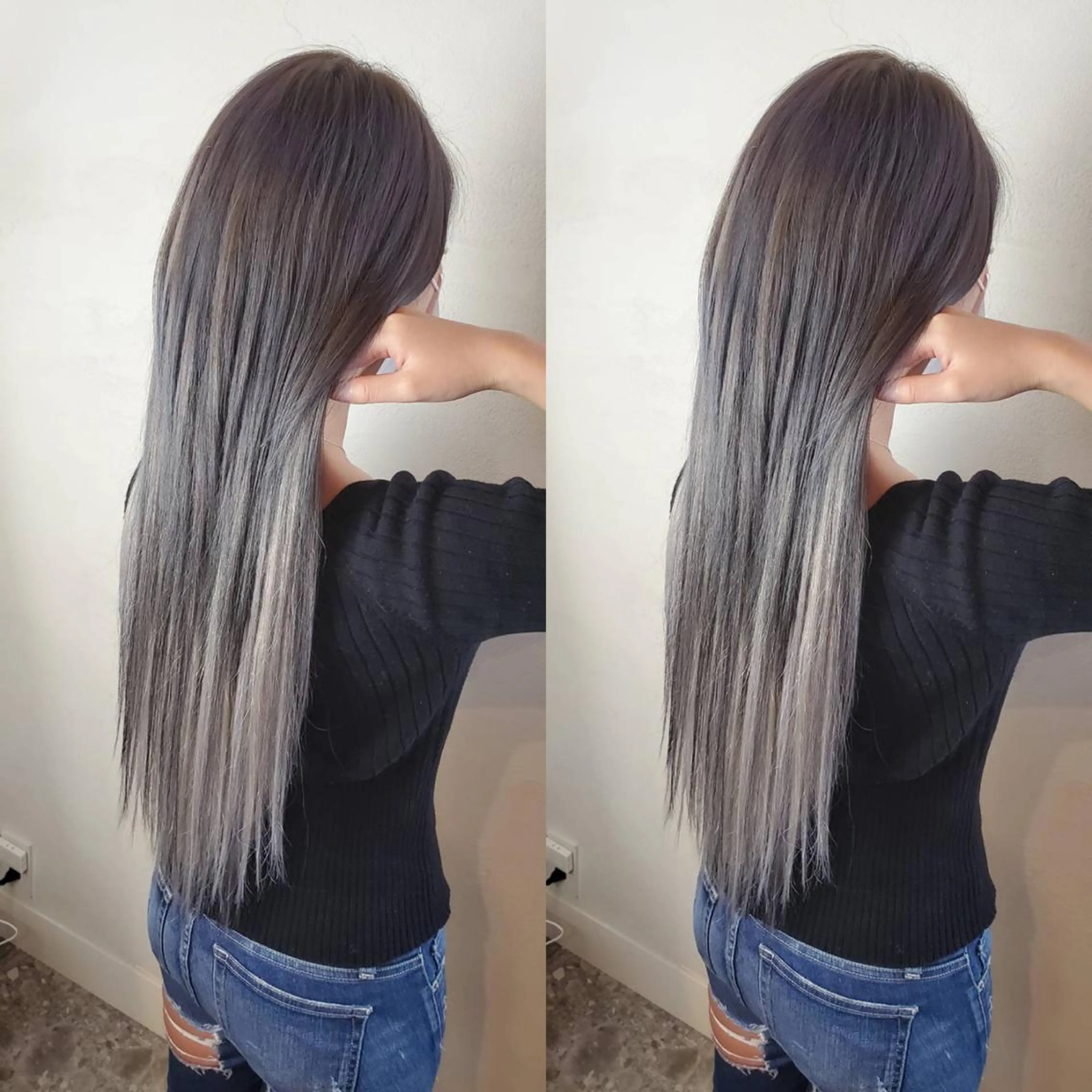 ロング 💎馴染むエクステ ×カラーTOMO💎のヘアスタイル