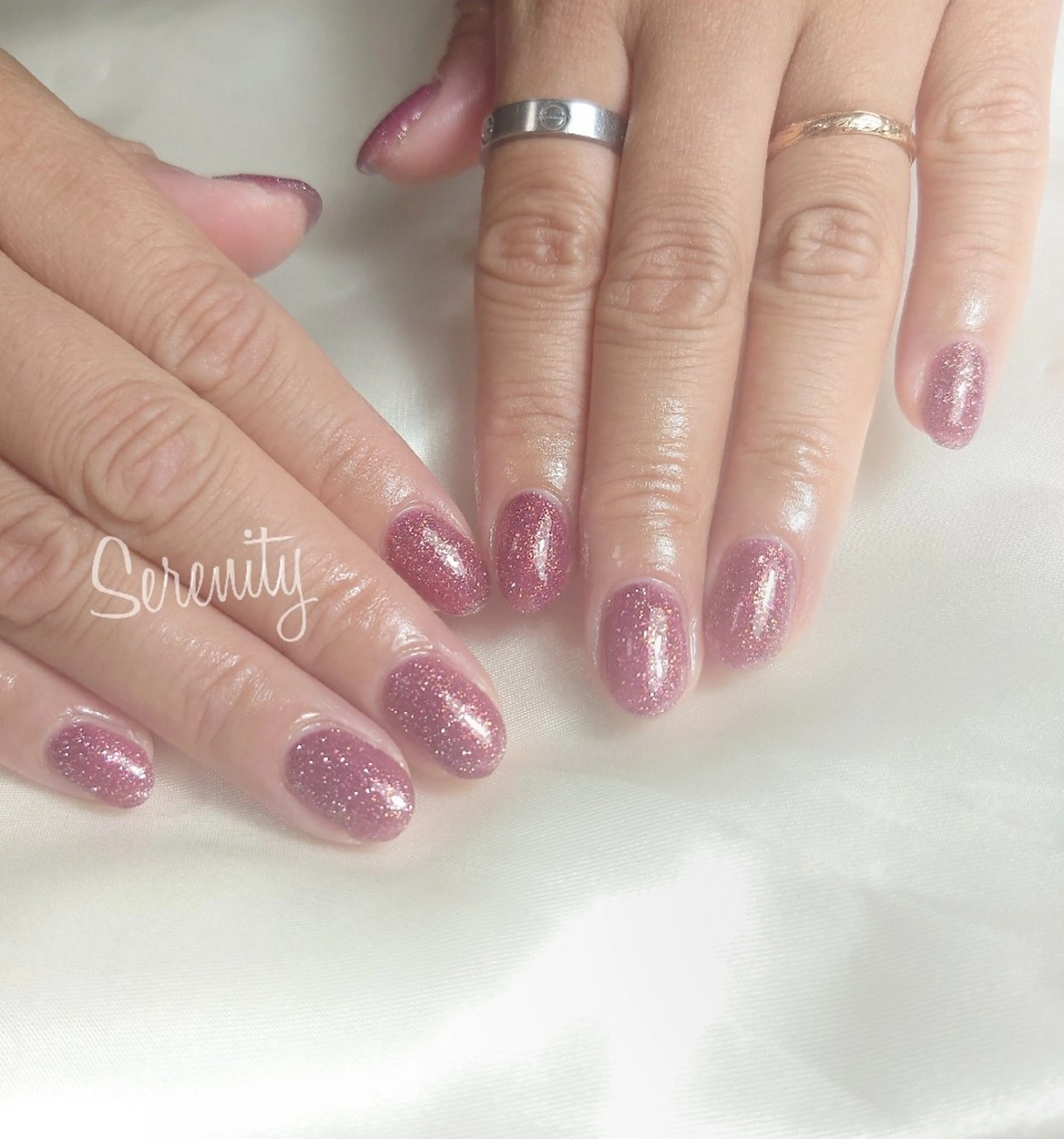 ネイル フラッシュネイル マグネットネイル ワンカラーネイル nail  serenityのネイルデザイン