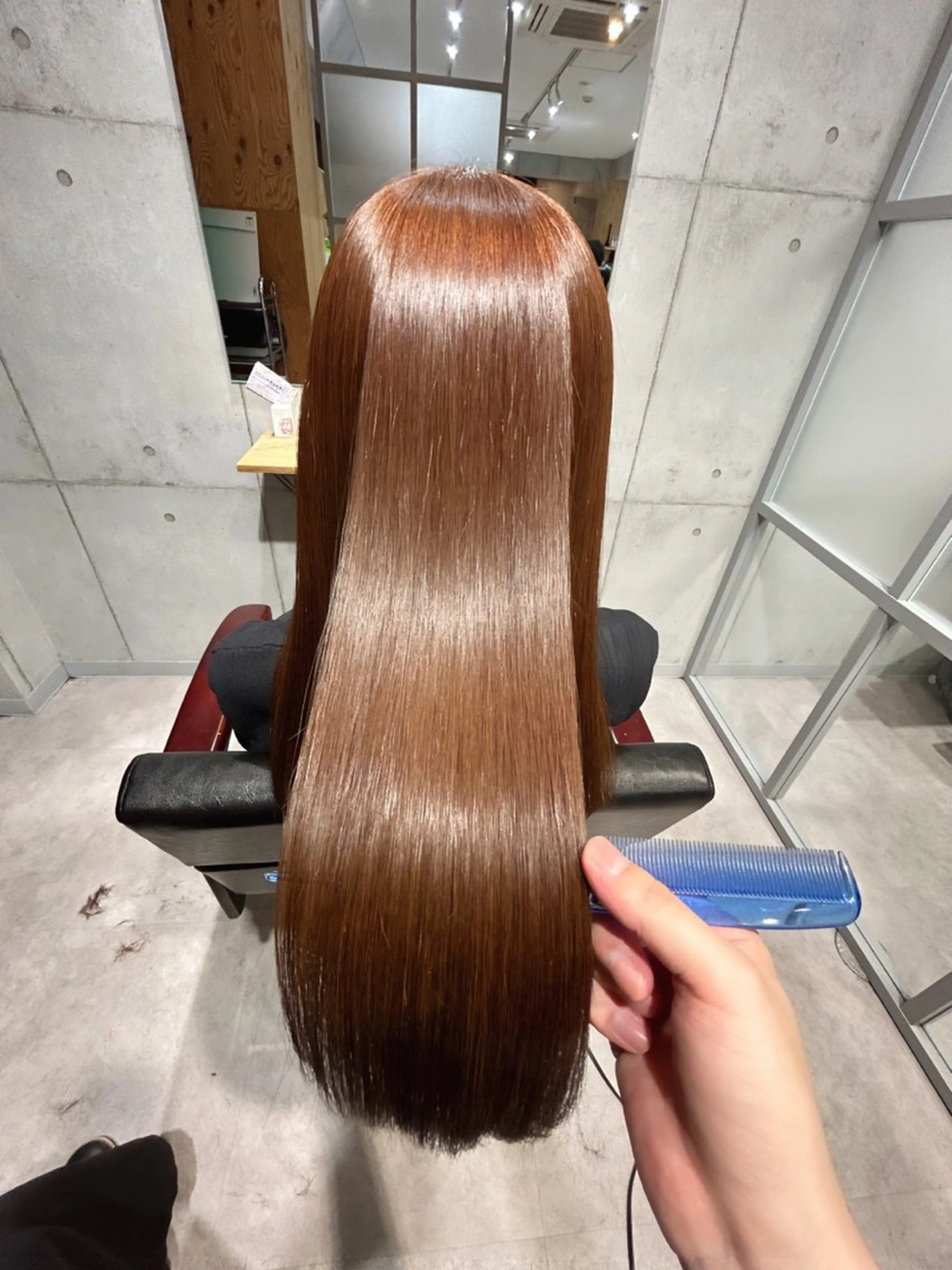 ロング カット 縮毛矯正 トリートメント 🌈艶髪人気№１🌈 newi池袋店⭐江口のヘアスタイル