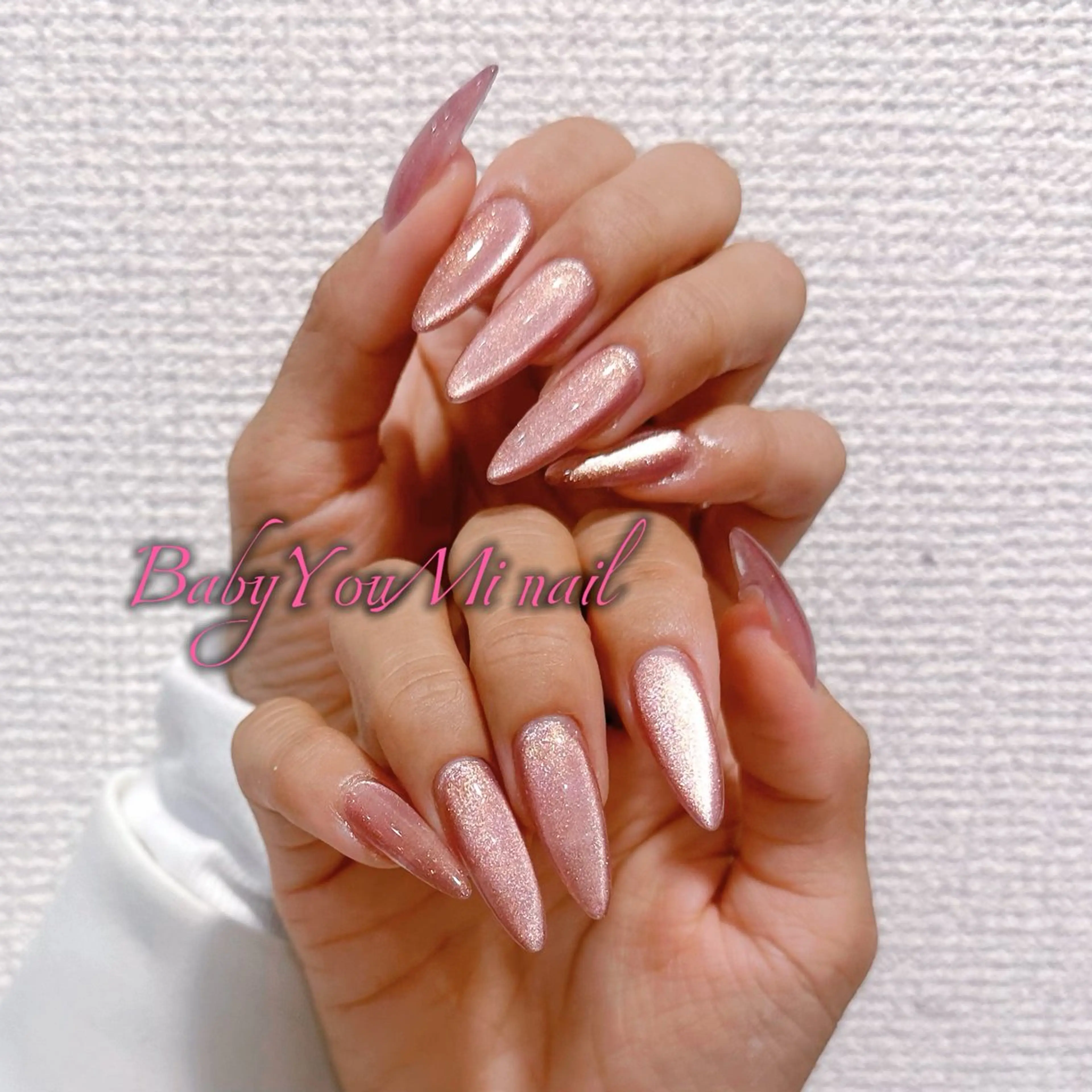 ネイル オーロラネイル フラワーネイル フットネイル フレンチネイル ジェルネイル ハンドネイル BabyYouMi ねねのネイルデザイン