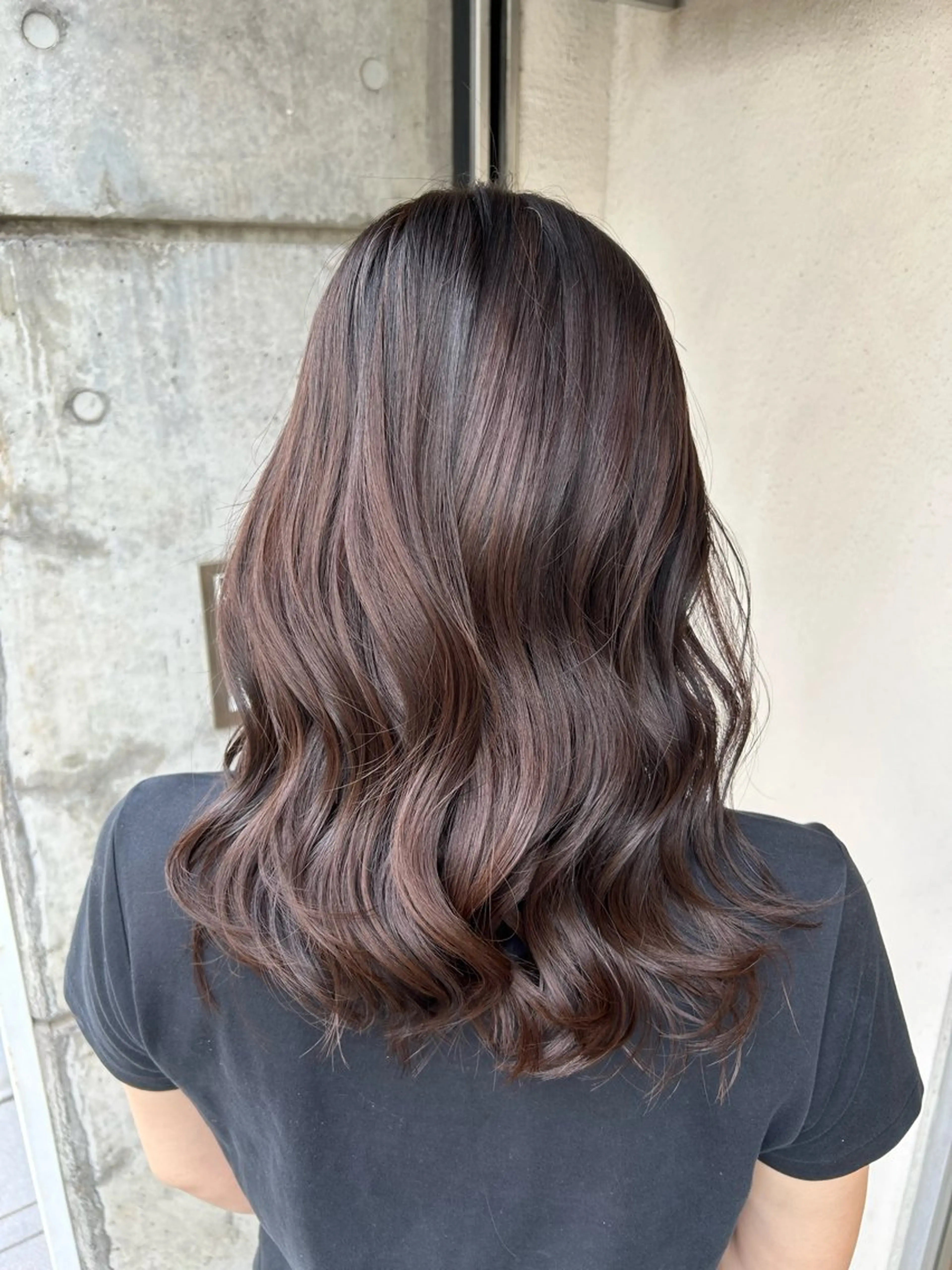 セミロング カット ヘアカラー トリートメント 💎久米川 東村山 BASSAサトウ💎のヘアスタイル