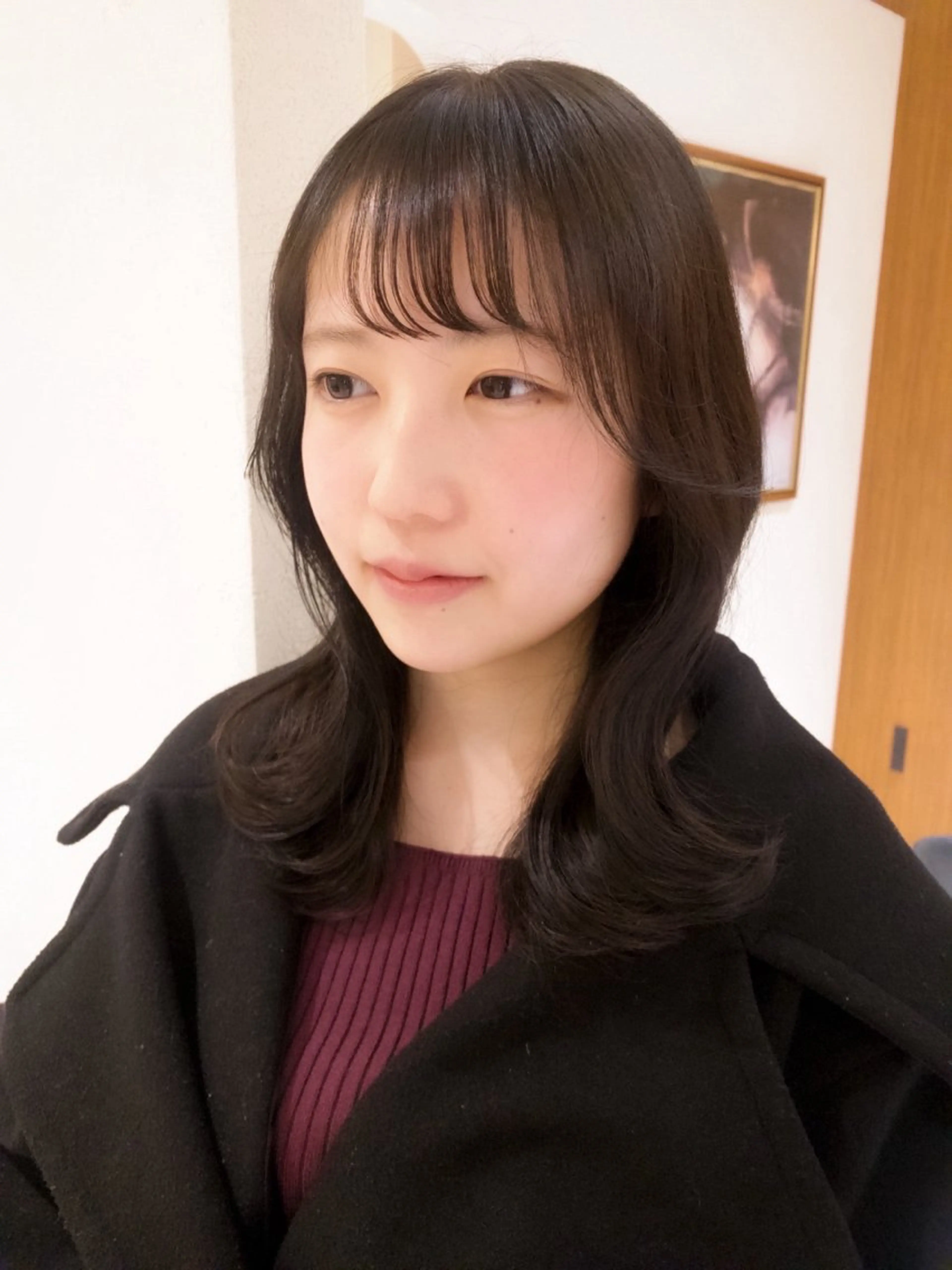 ミディアム カラー ヘアカラー yiye shioriのヘアスタイル