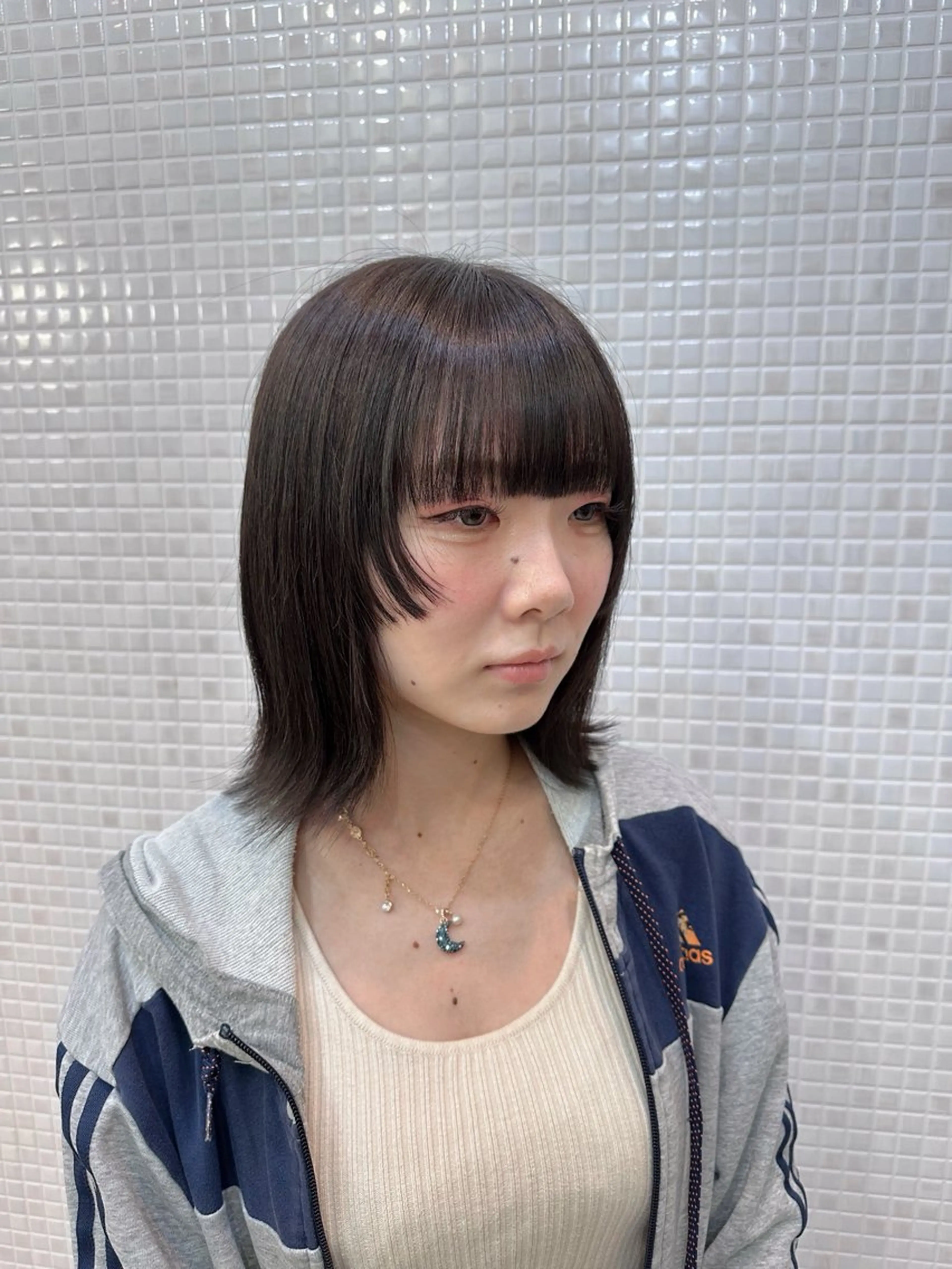 ミディアム ボブ 姫カット 髪質改善 レイヤーカット トリートメント カット トリートメント ヘッドスパ 【髪質改善】韓国ヘア 🌷miku🌷のヘアスタイル