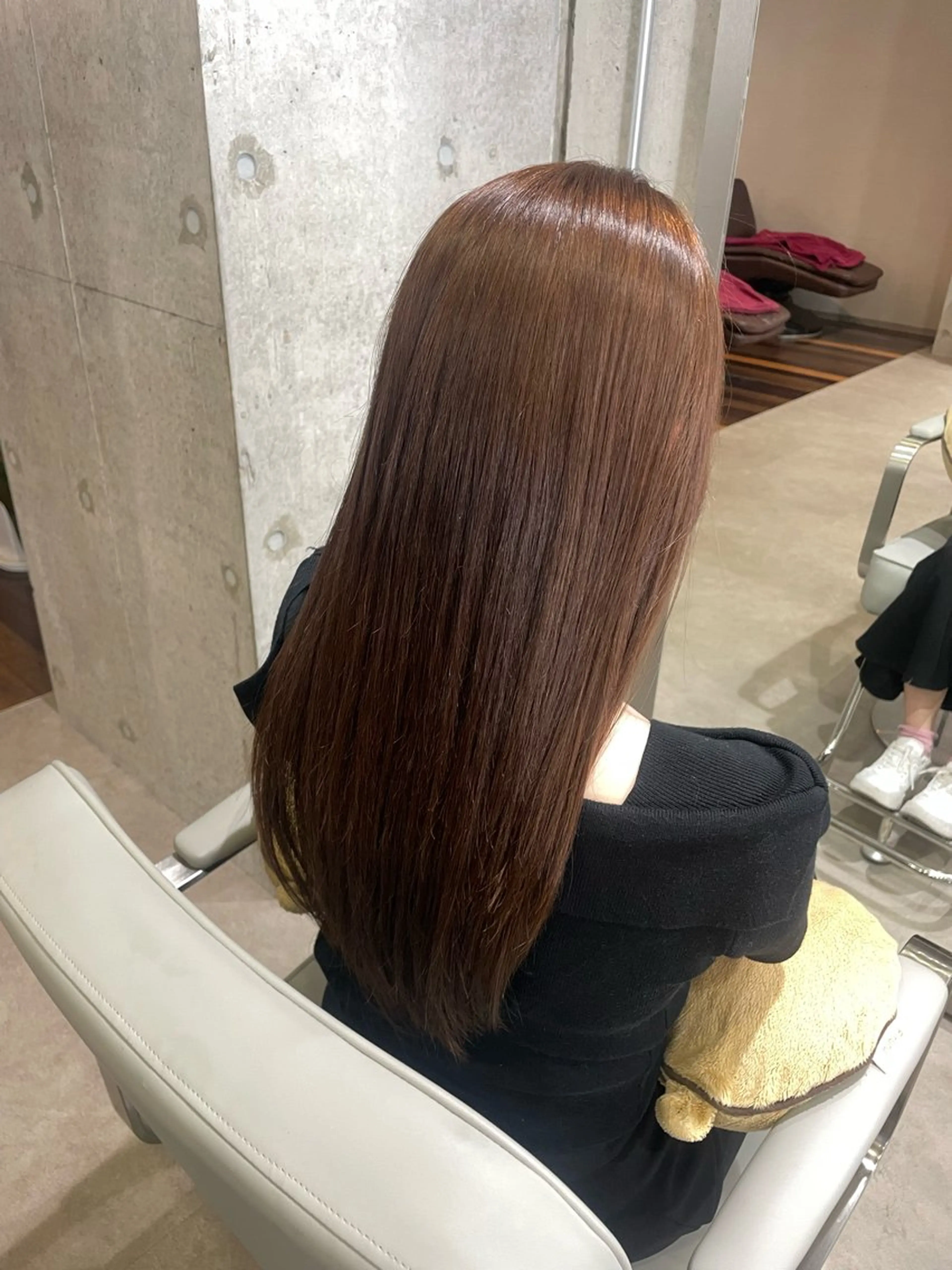 ロング カラー ヘアカラー トリートメント MASHIRO💎 透明感カラー/カットのヘアスタイル