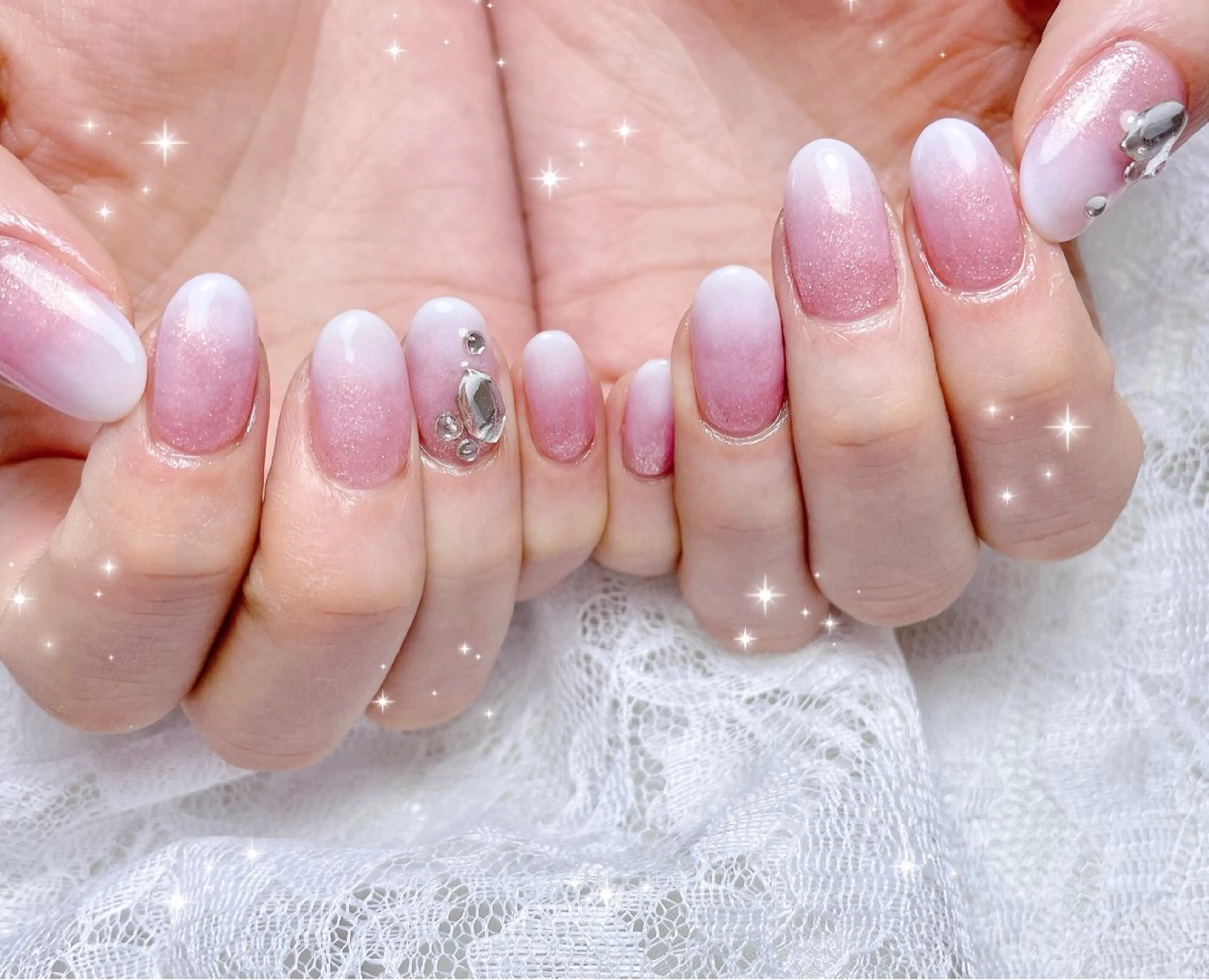 ネイル グラデーション ハンドネイル FLARE NAIL フレアネイルのネイルデザイン