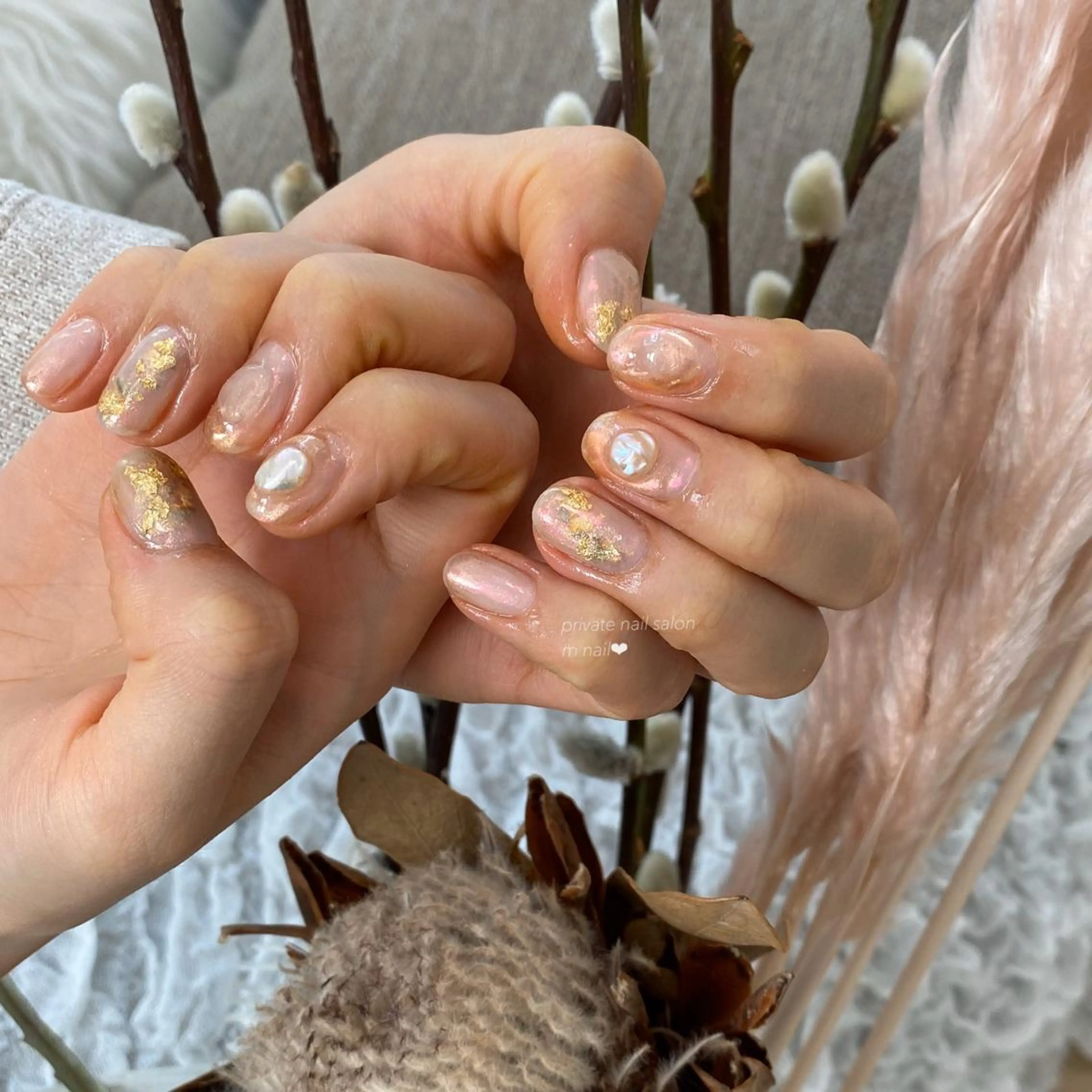 ネイル キラキラネイル ハンドネイル 小河原 舞のネイルデザイン